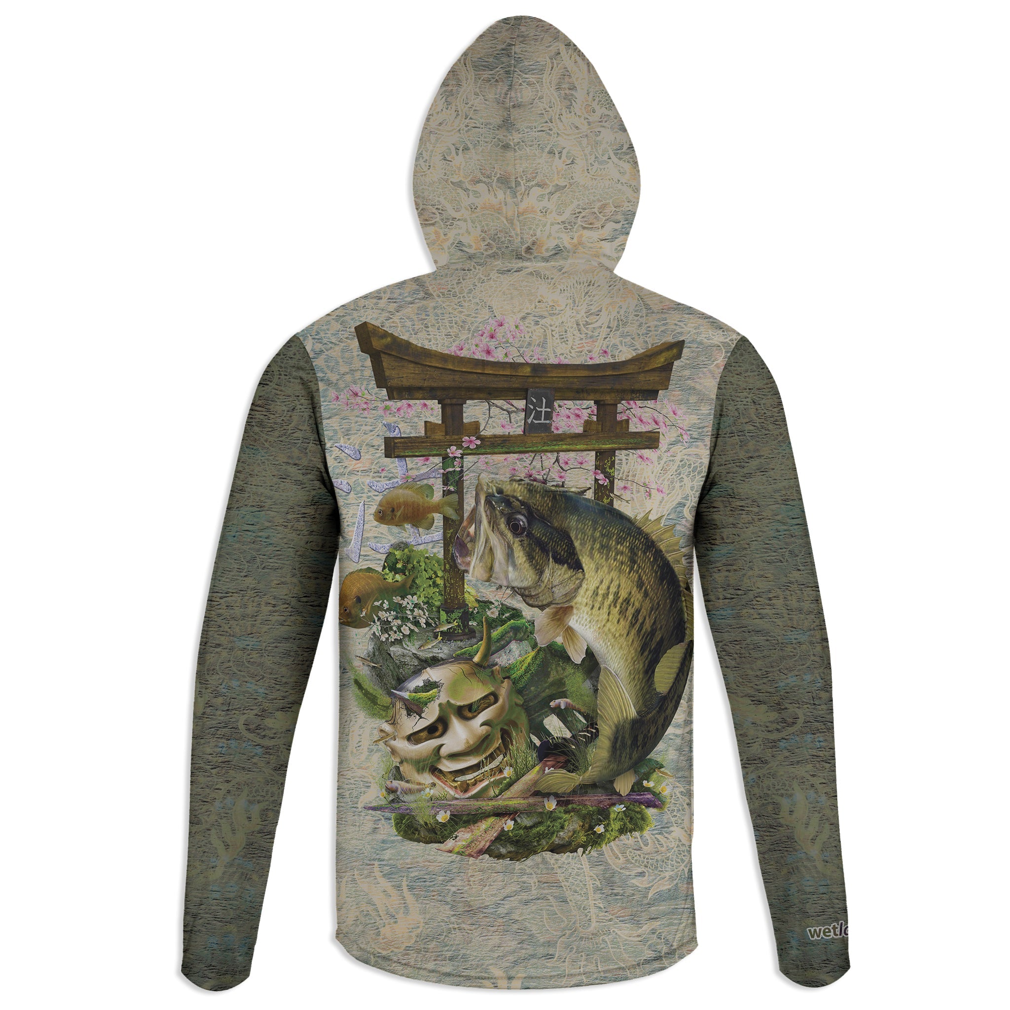 Localwaters Au Sable River Fly Fishing Hoodie Fleece - Localwaters
