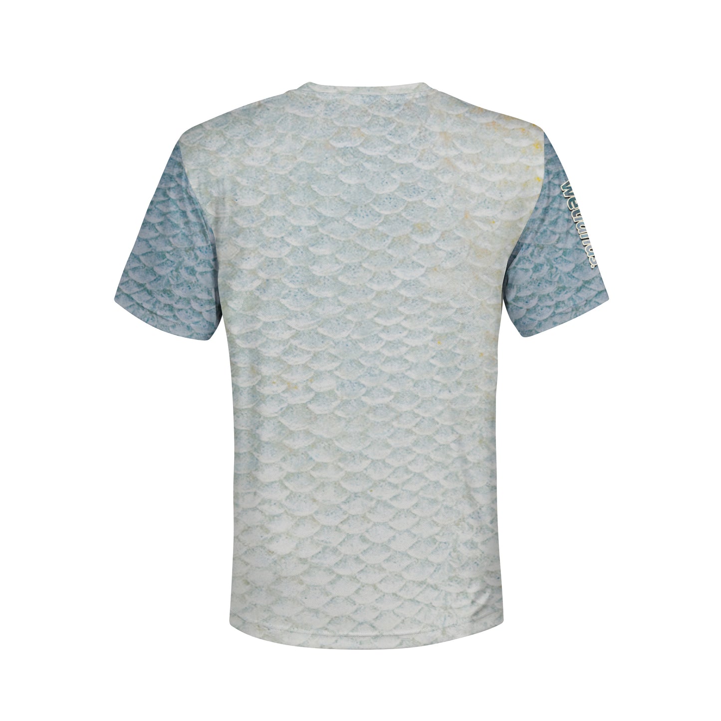 Blue Scale - Unisex Long Sleeve Sun Proof Performance Fishing Top with built in Hoodie and Gaiter (short sleeve option also available)