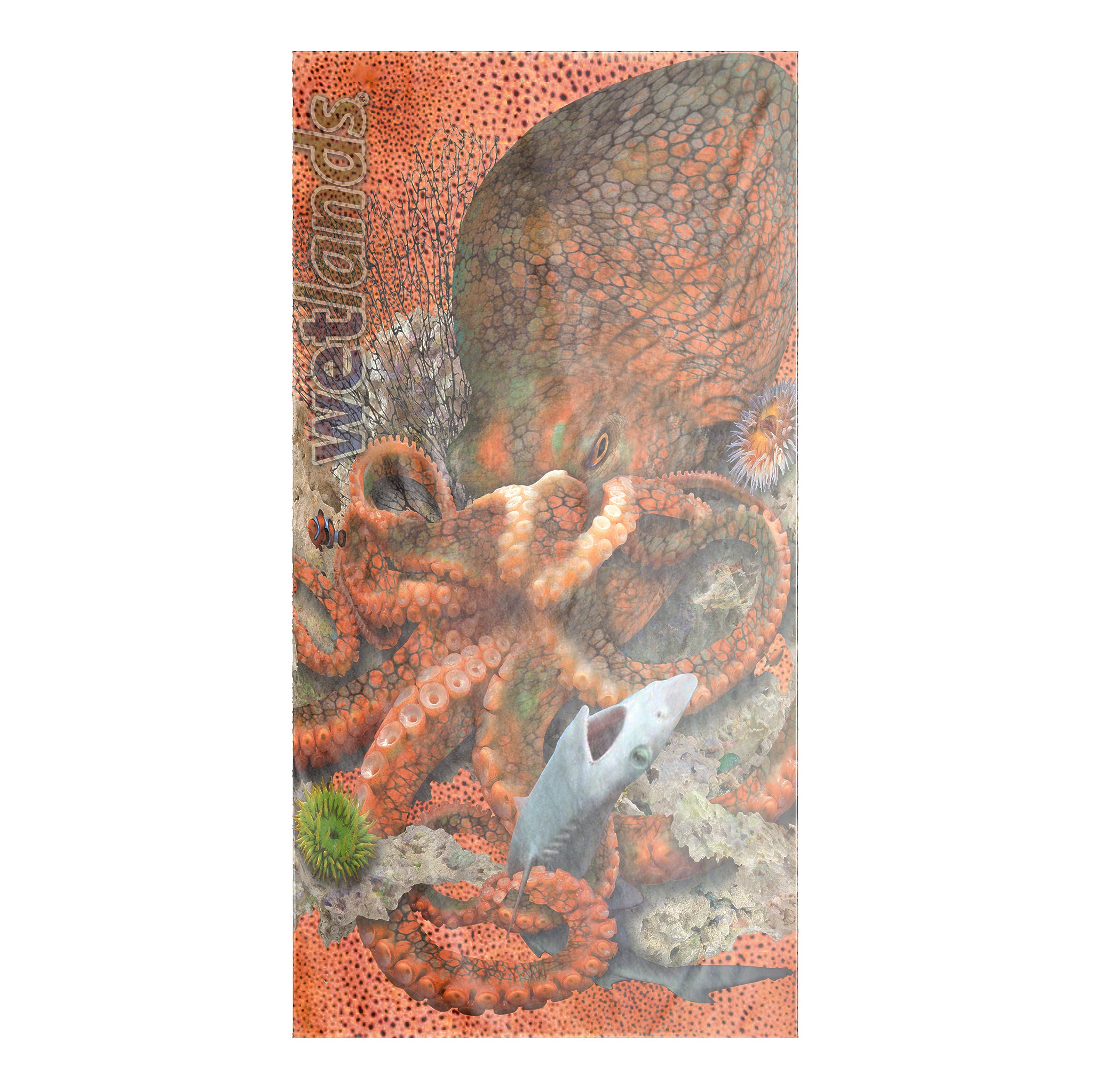Orange Octopus - Beach Towel-35x60