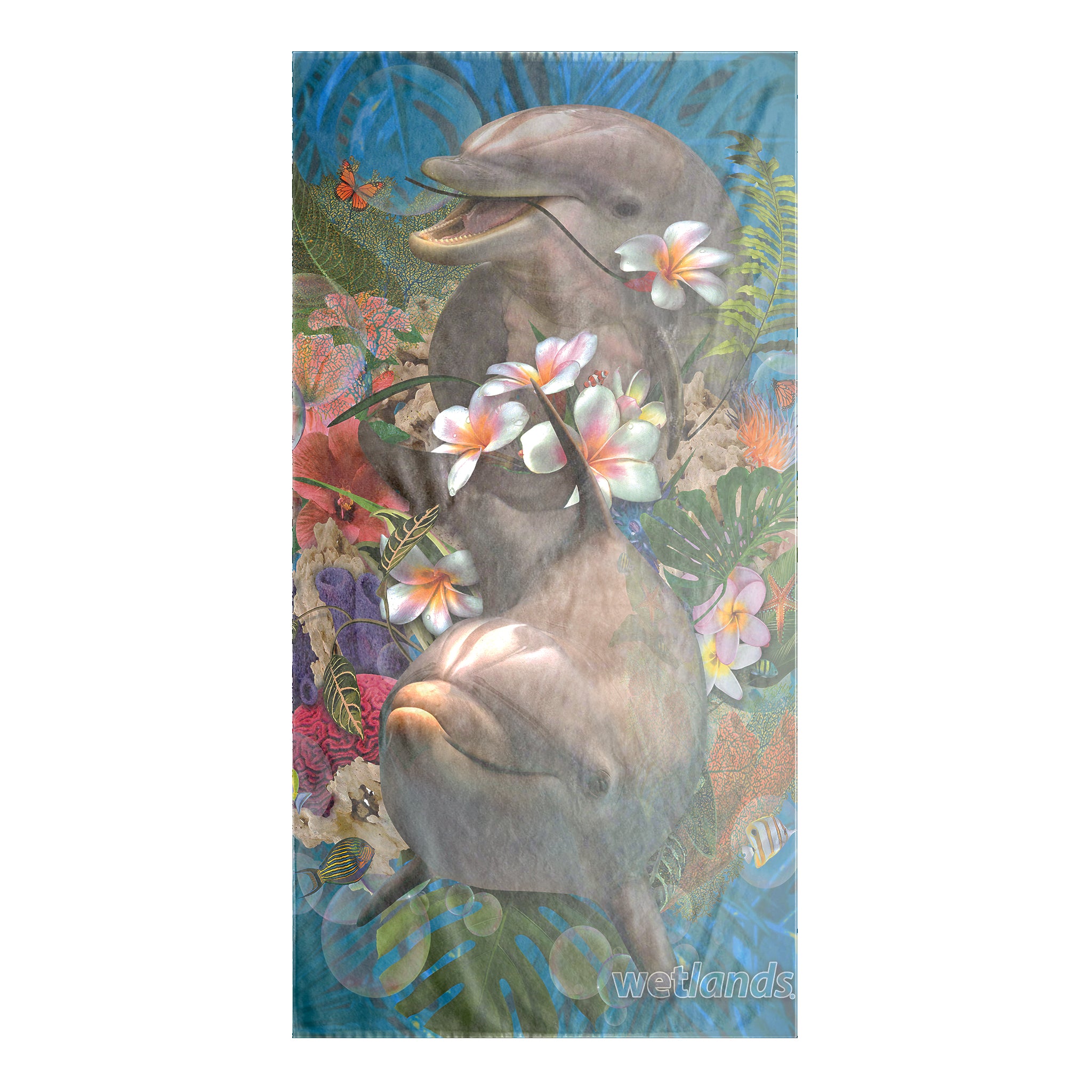 Tropical Dolphins - Beach Towel-35x60