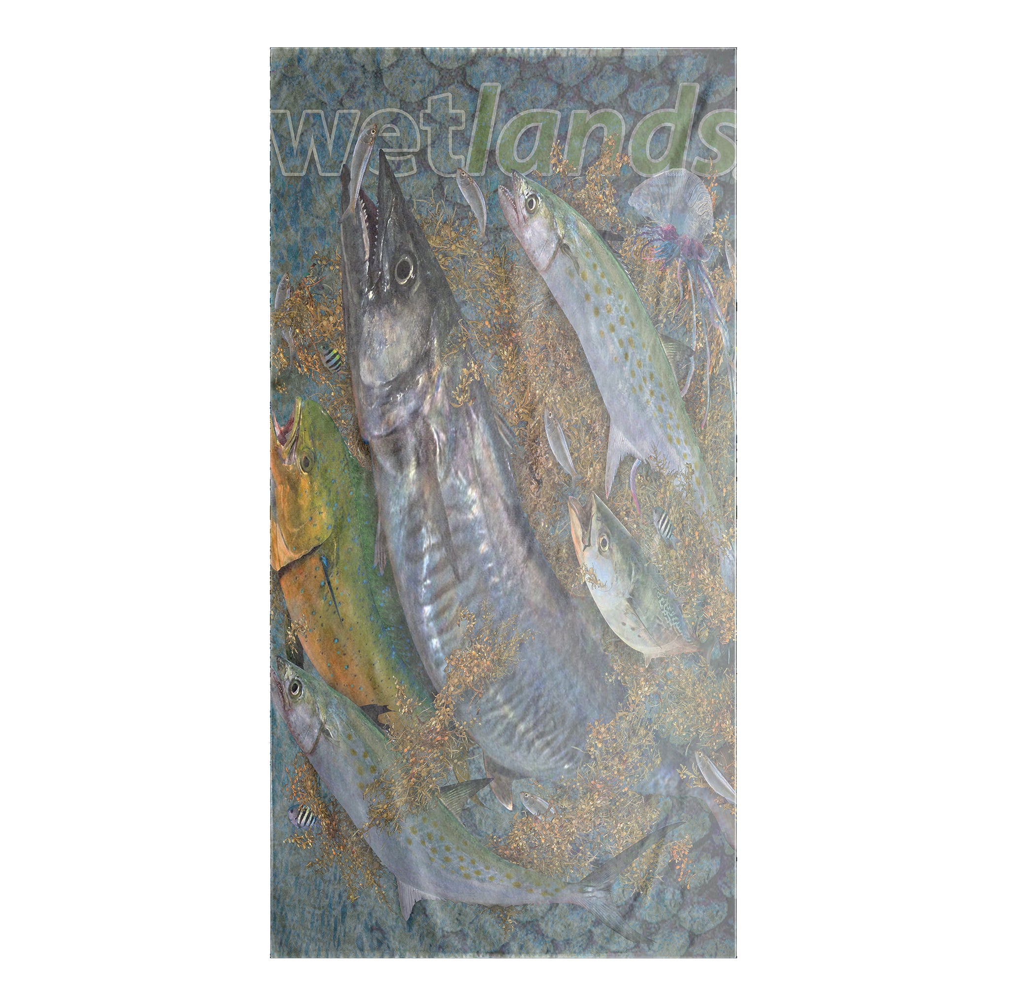 Mackerel and Mahi - Beach Towel-35x60