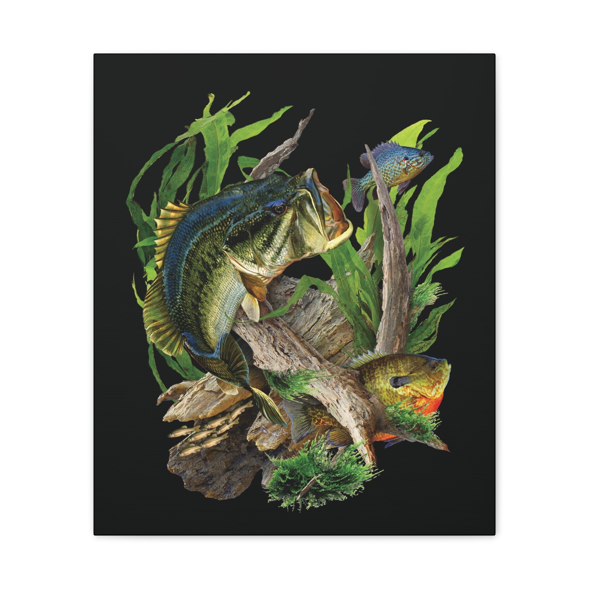 Backwoods Bass Canvas Wetlands Performance Apparel