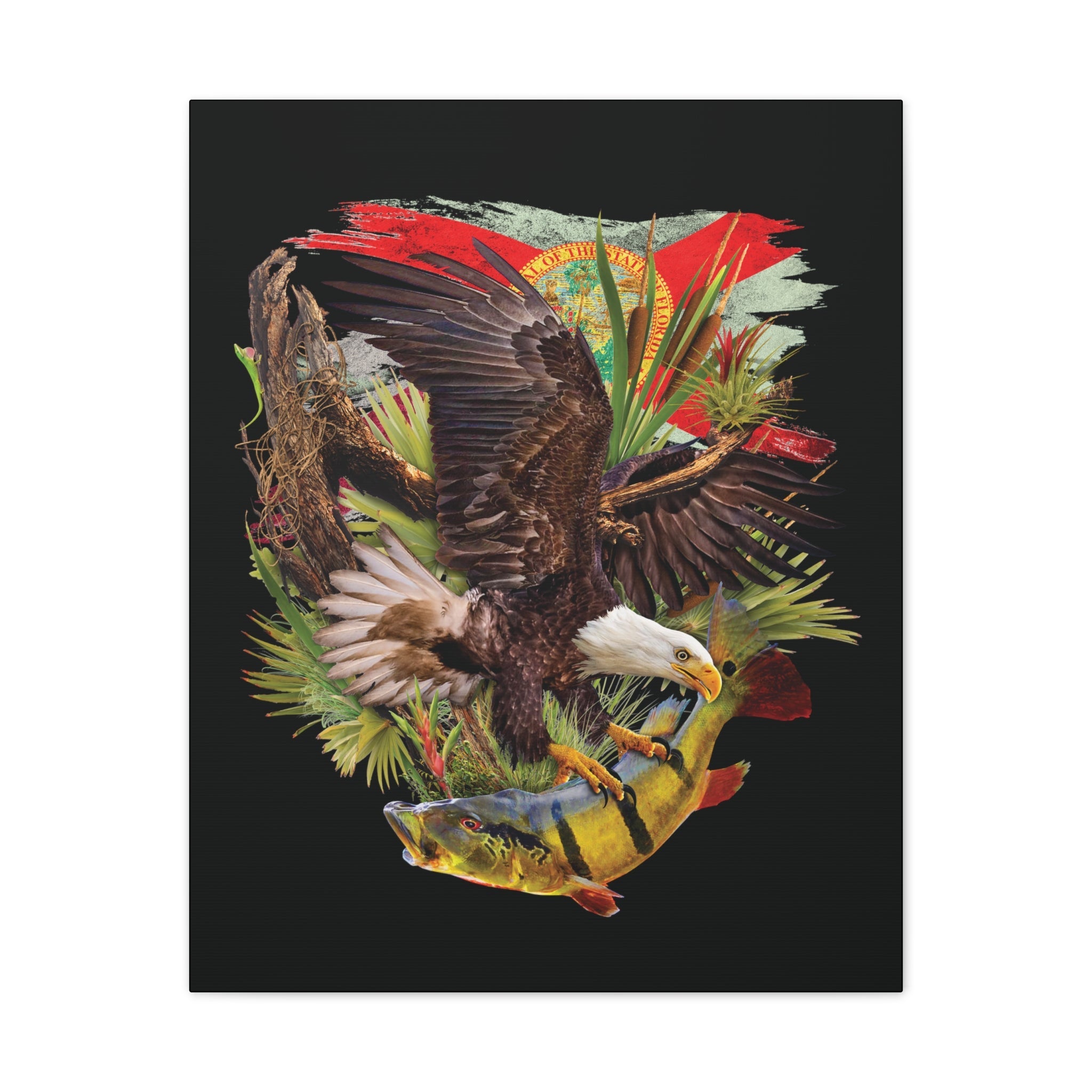 Bald Eagle Canvas Wetlands Performance Apparel