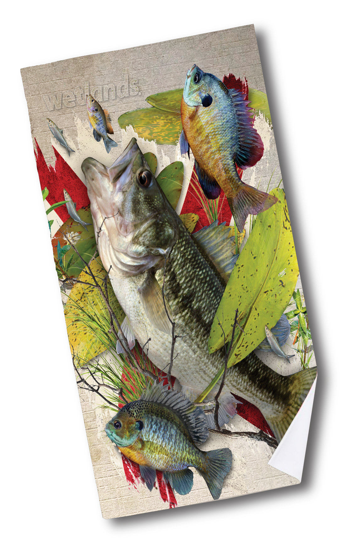 Bama Bass Towel - Quick-Drying Beach Towel Made from Ultra Soft Low Spin Polyester (35