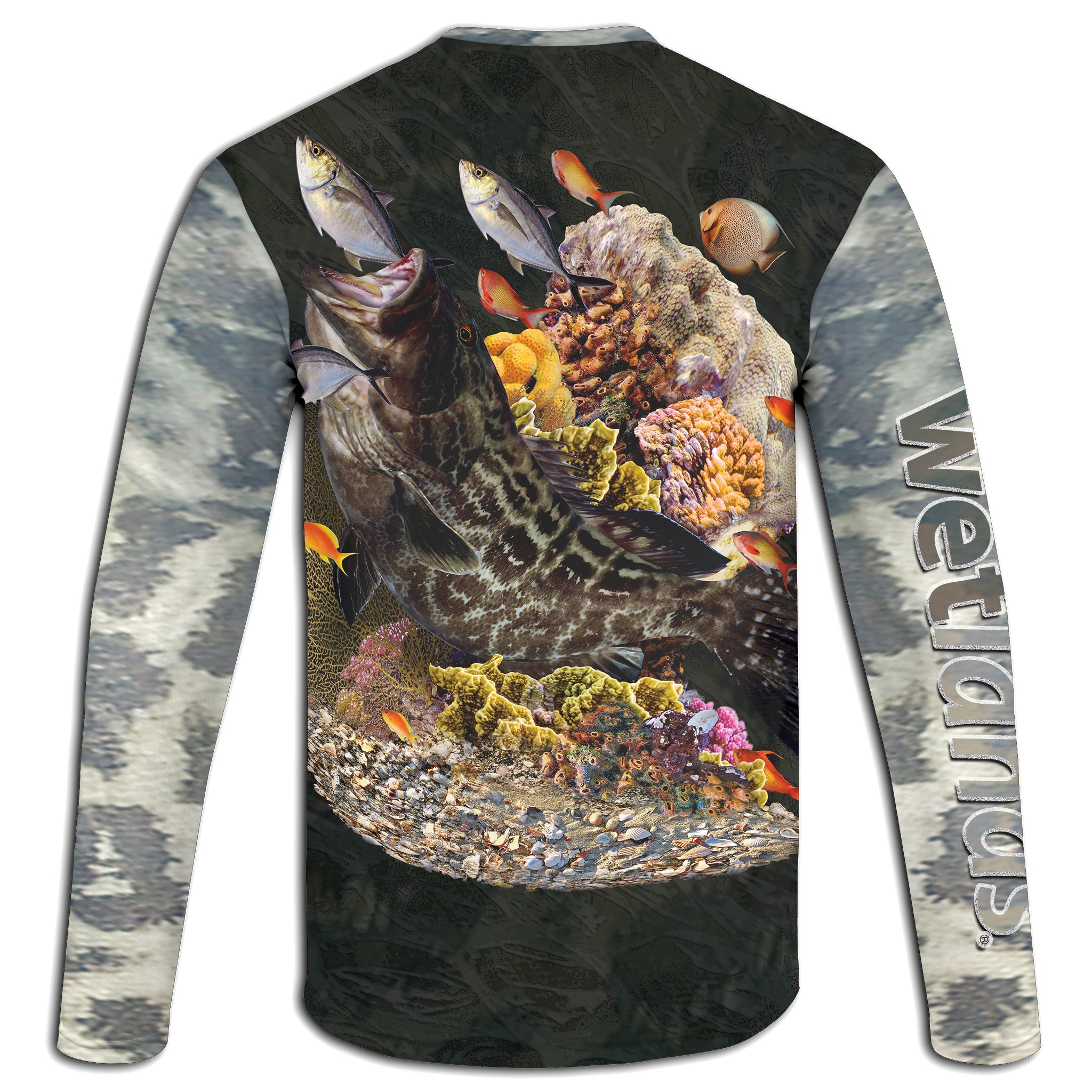 Black Grouper Wetlands Performance Apparel