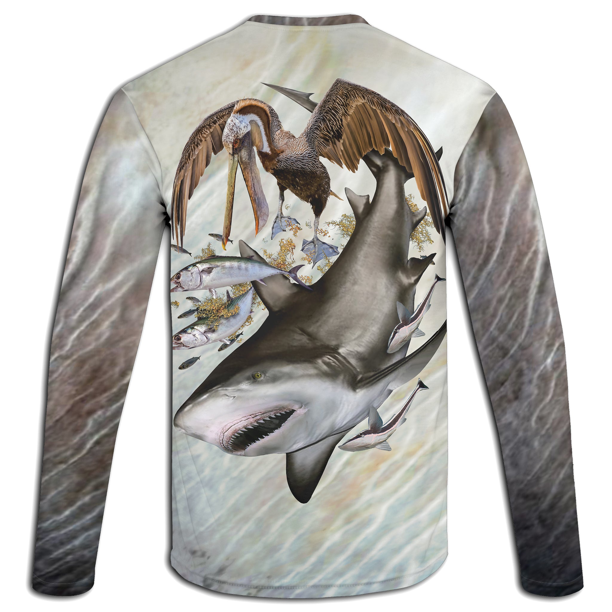 Bull Shark & Pelican Wetlands Performance Apparel