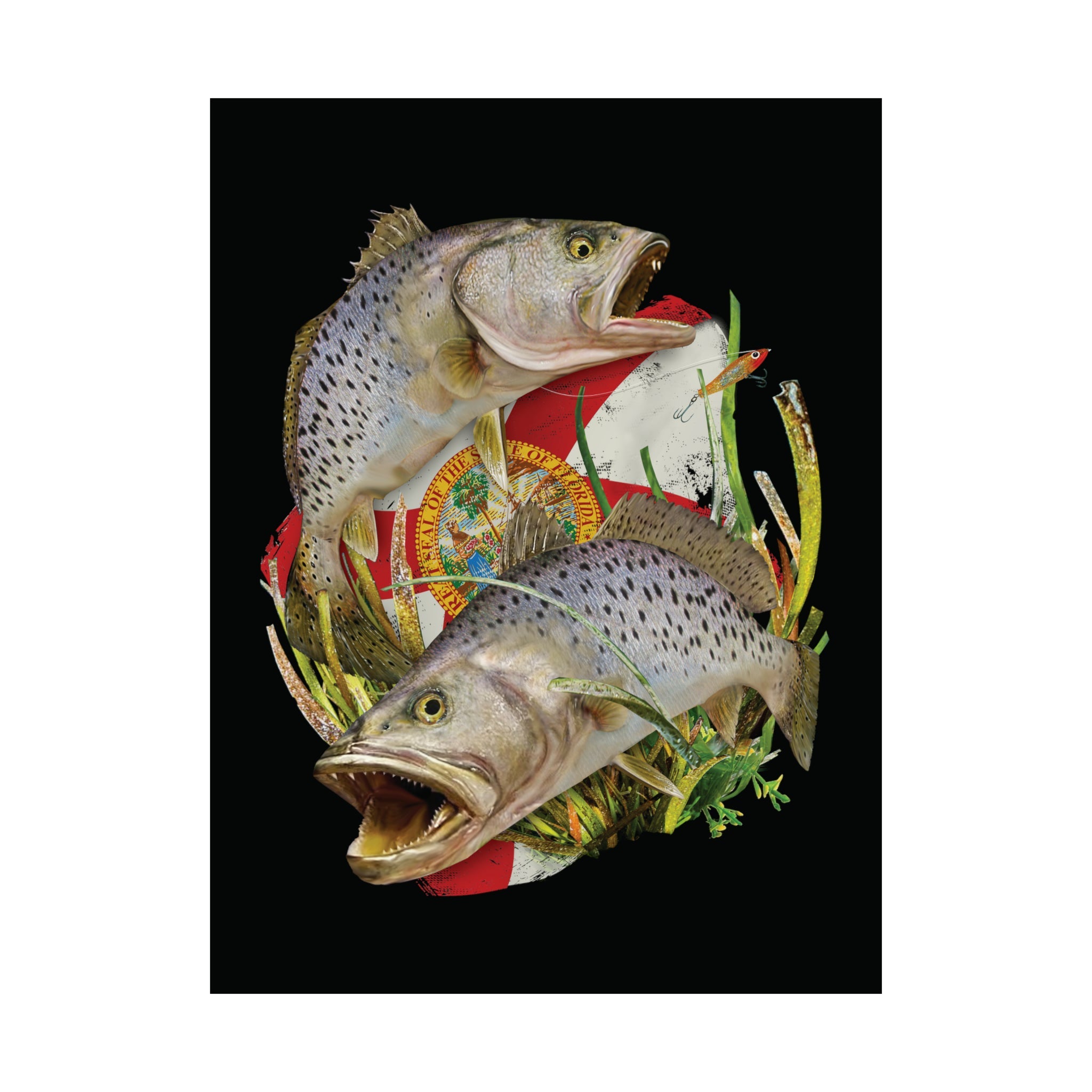 Florida Trout Poster Wetlands Performance Apparel