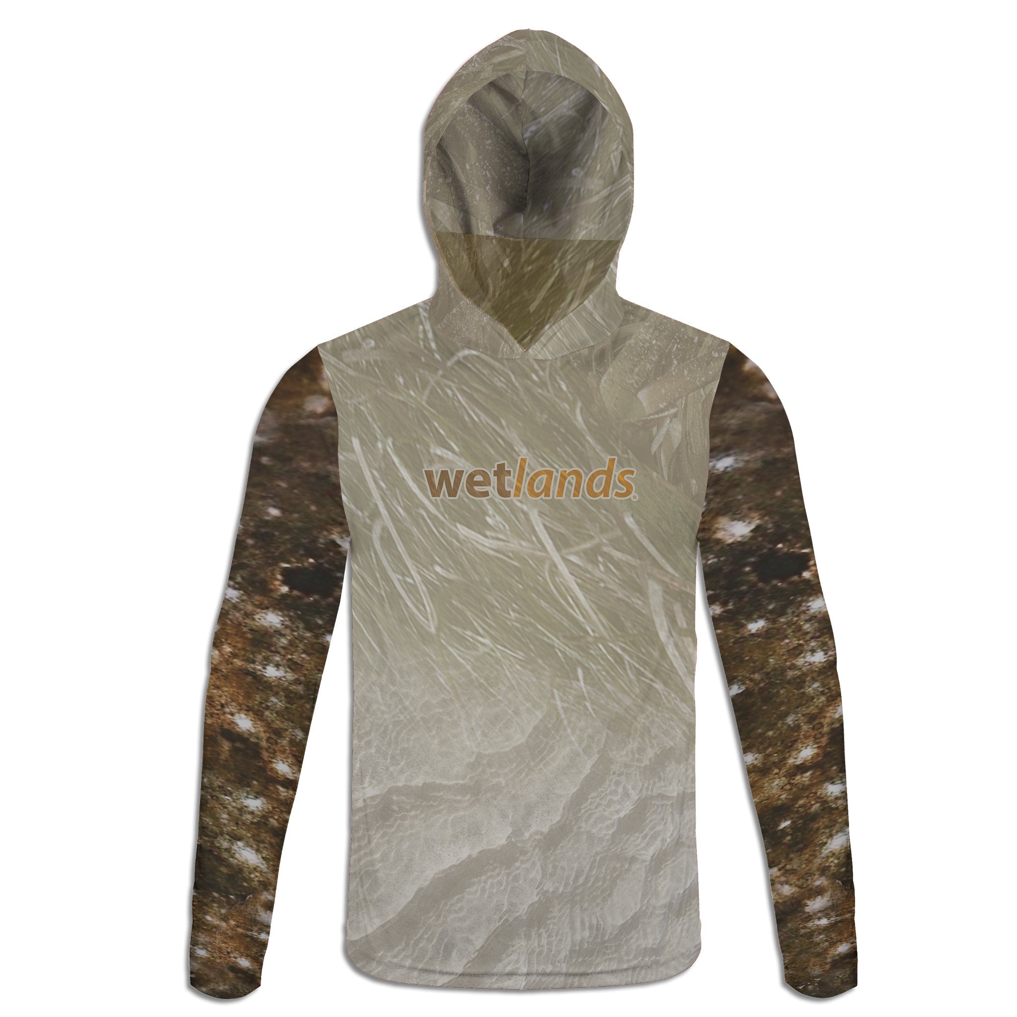 Flounder Flats Hoodie Gaiter Wetlands Performance Apparel