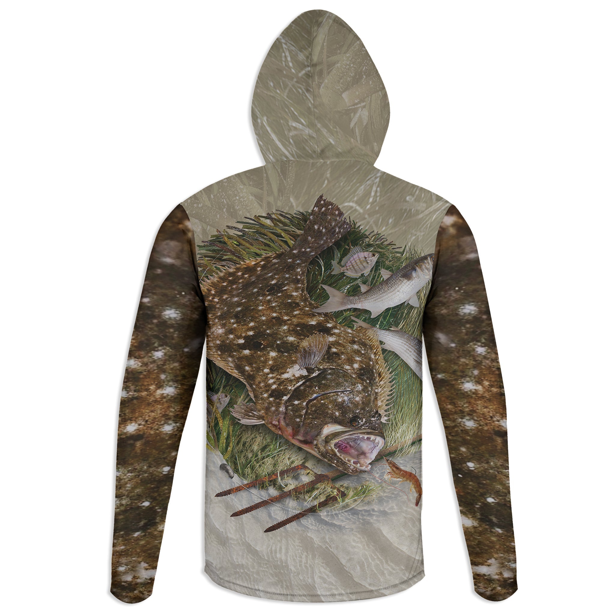 Flounder Flats Hoodie Gaiter Wetlands Performance Apparel