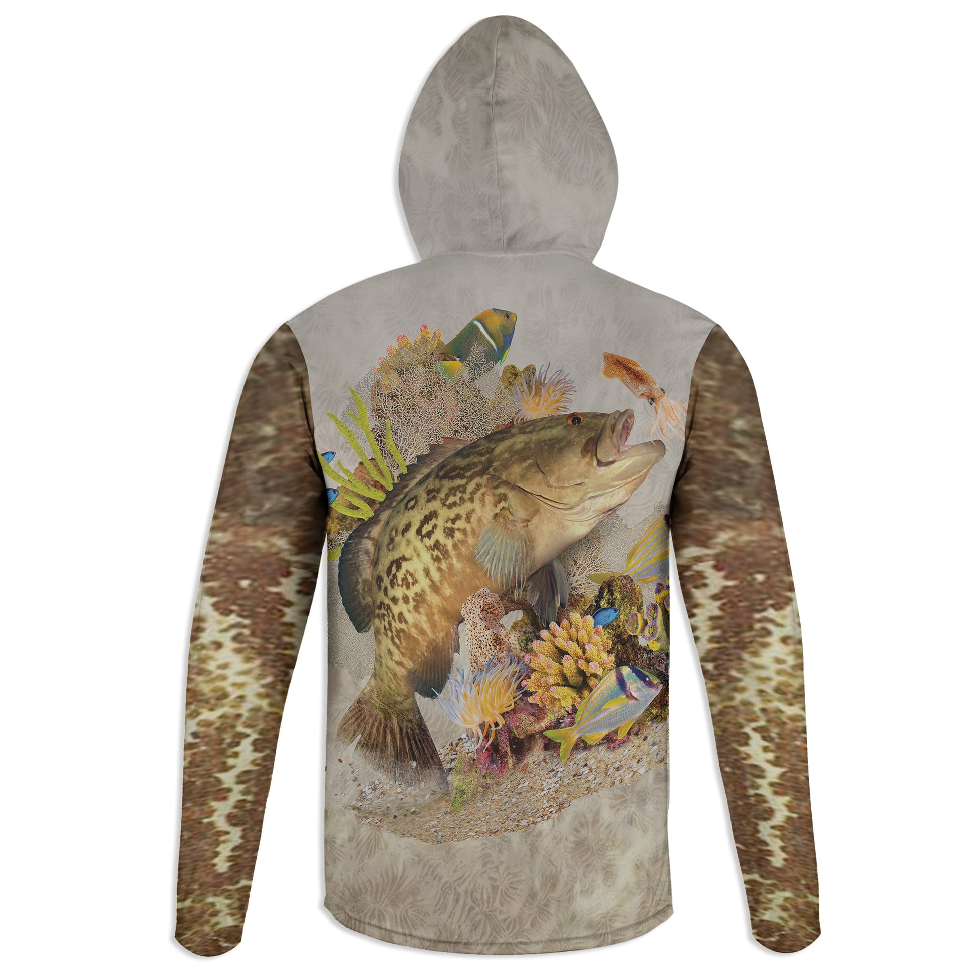 Gag Grouper Hoodie Gaiter Wetlands Performance Apparel