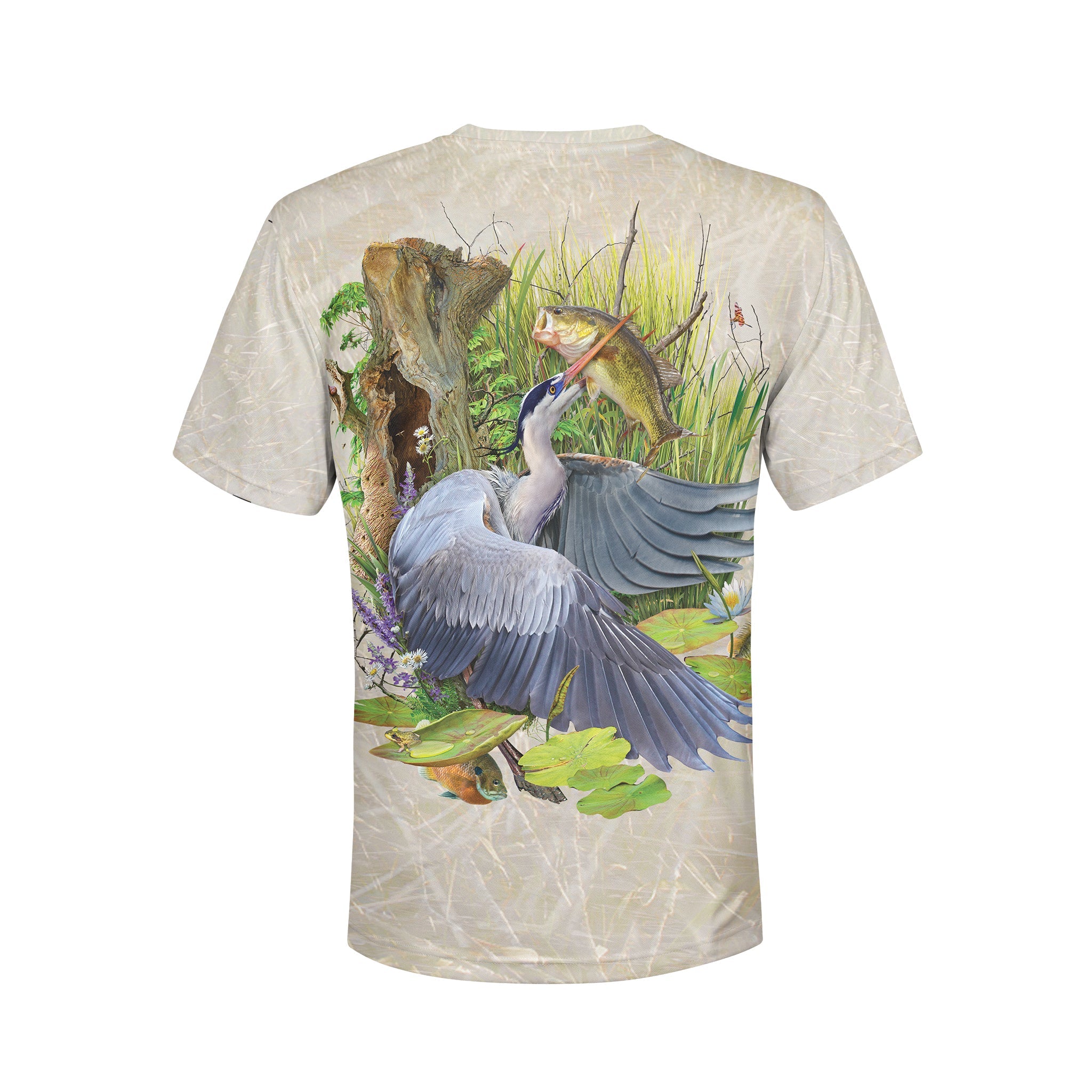 Great Blue Heron Wetlands Performance Apparel