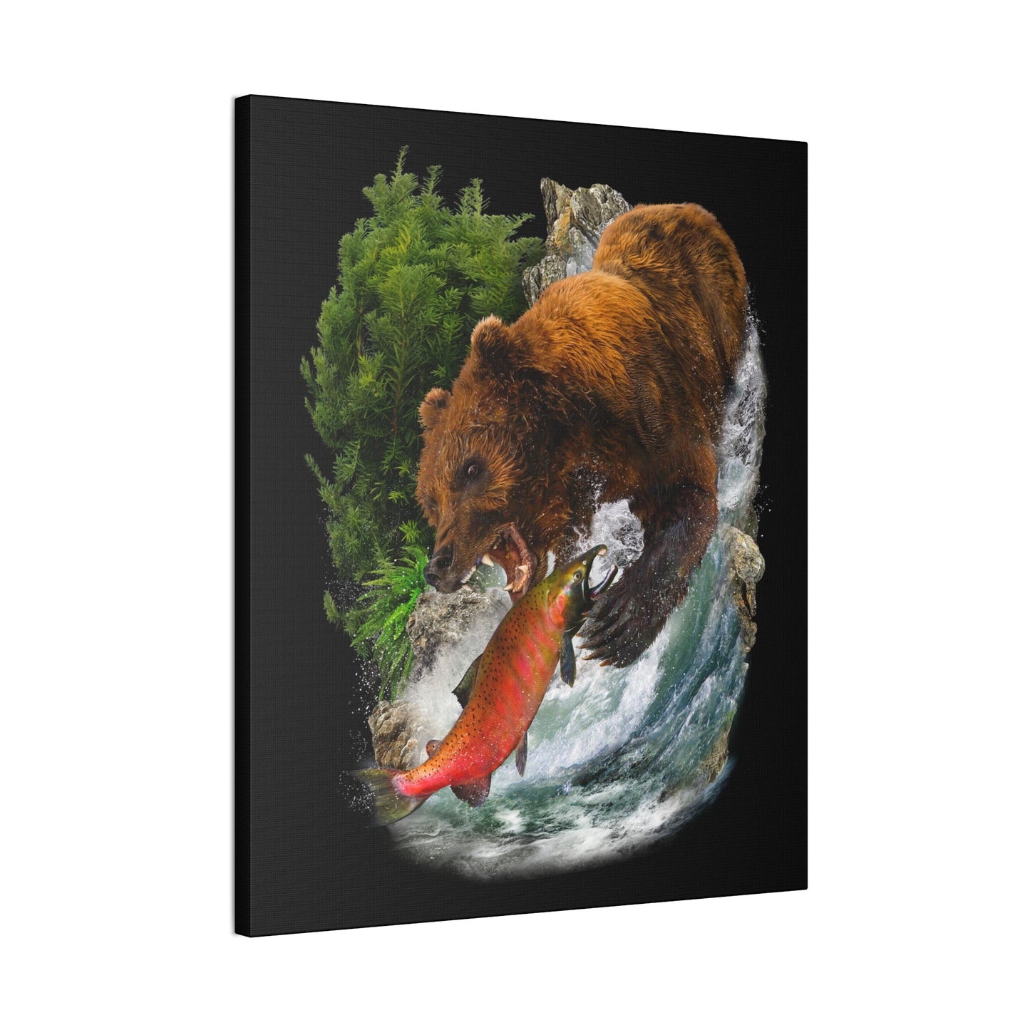 Grizzly & Salmon Canvas Wetlands Performance Apparel