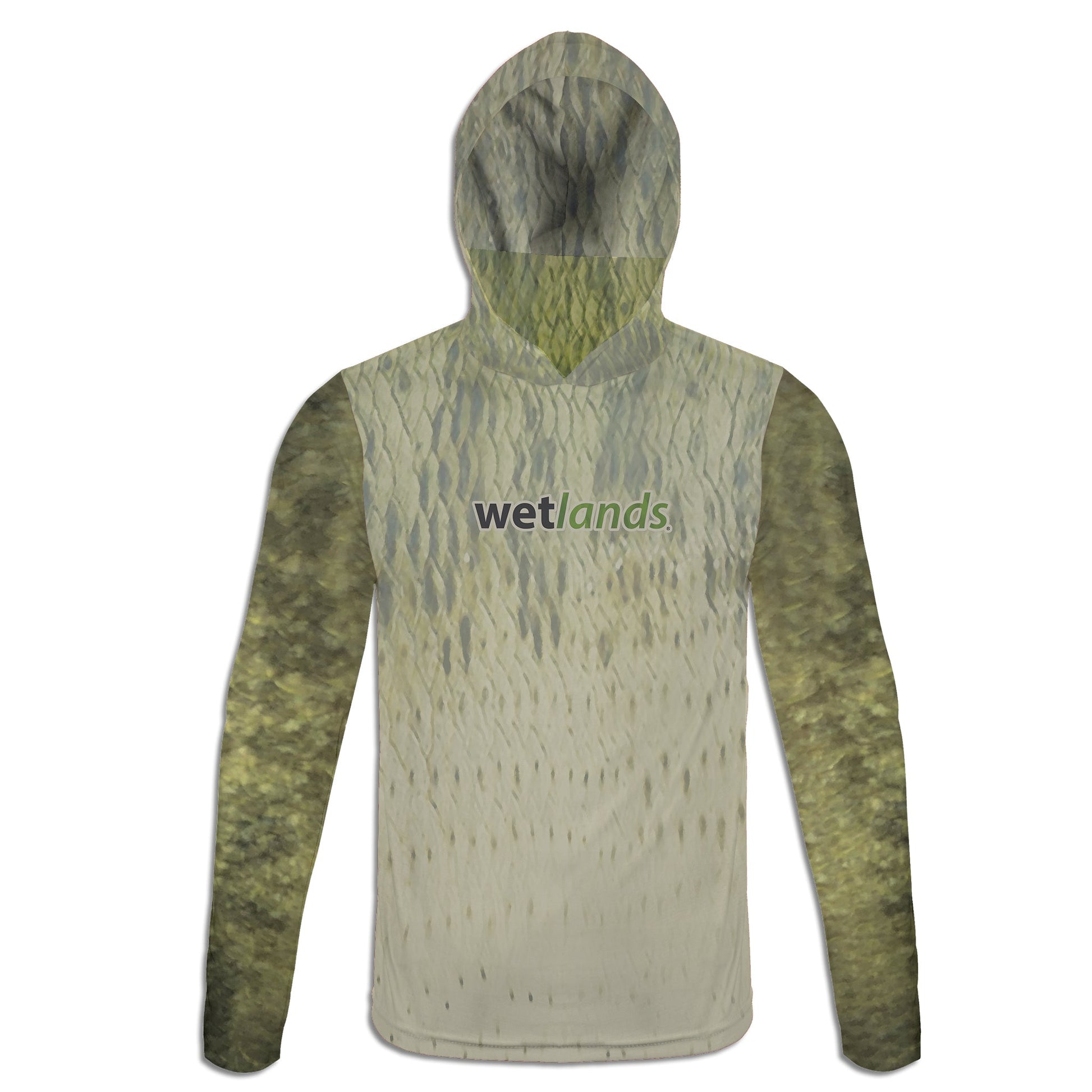 Jumping Bass Hoodie Gaiter Wetlands Performance Apparel