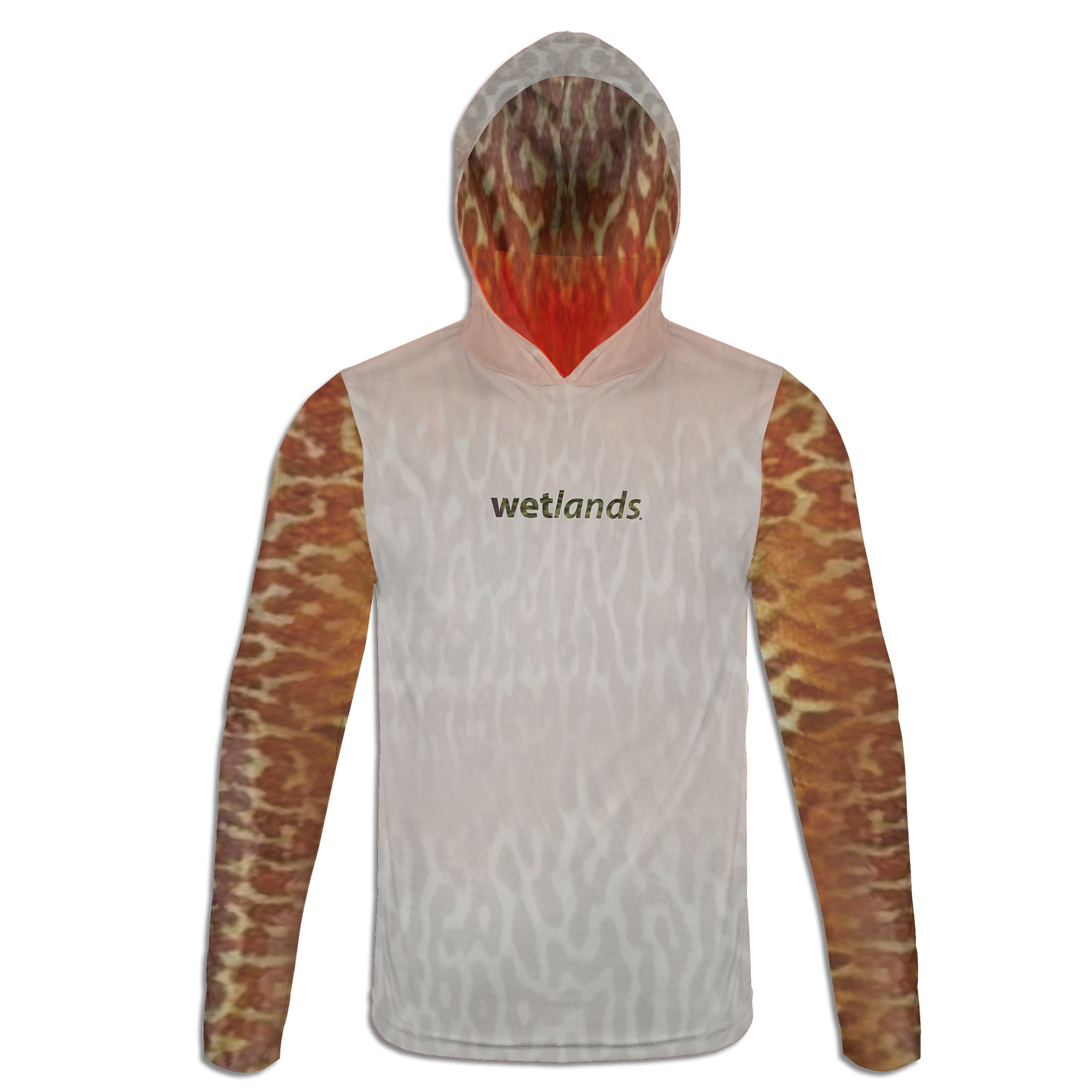 Tiger Trout - Unisex Long Sleeve Sun Proof Performance Fishing Top with built in Hoodie and Gaiter (short sleeve option also available)