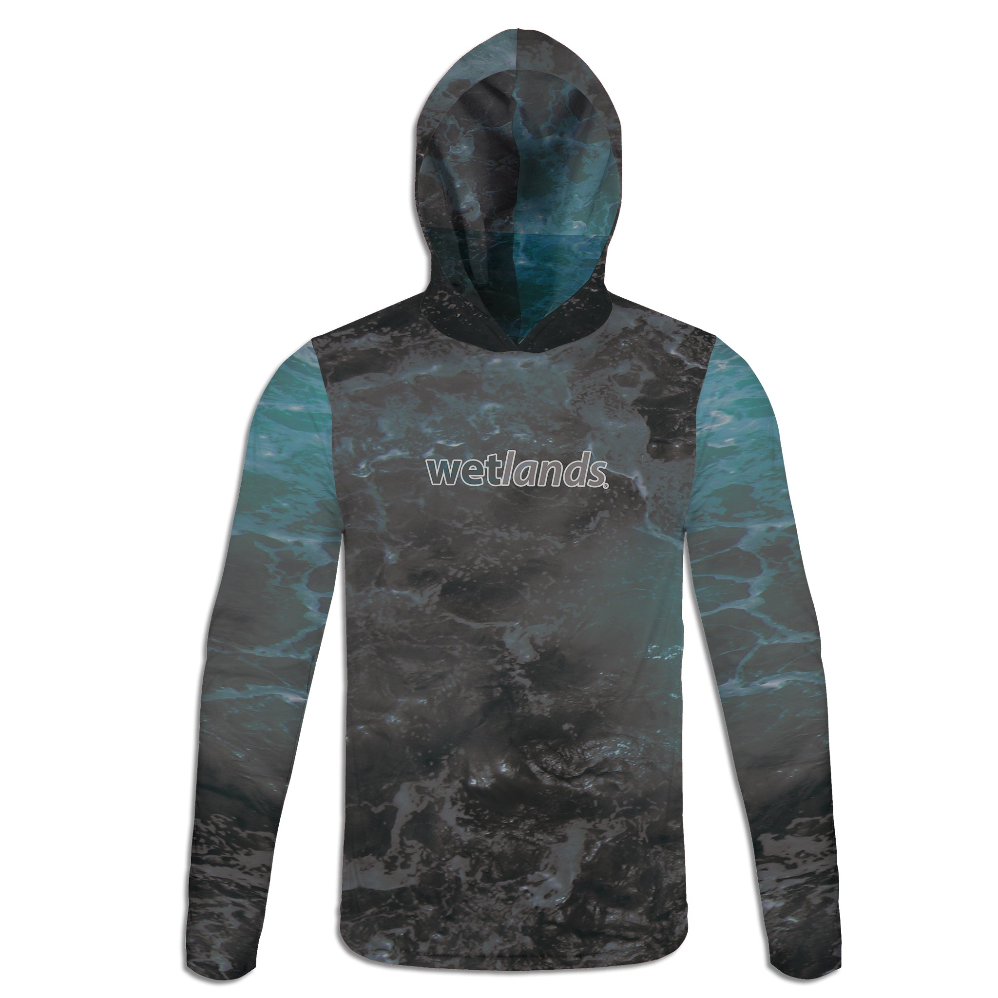 Pelagic Slam - Unisex Long Sleeve Sun Proof Performance Fishing Top with built in Hoodie and Gaiter (short sleeve option also available)