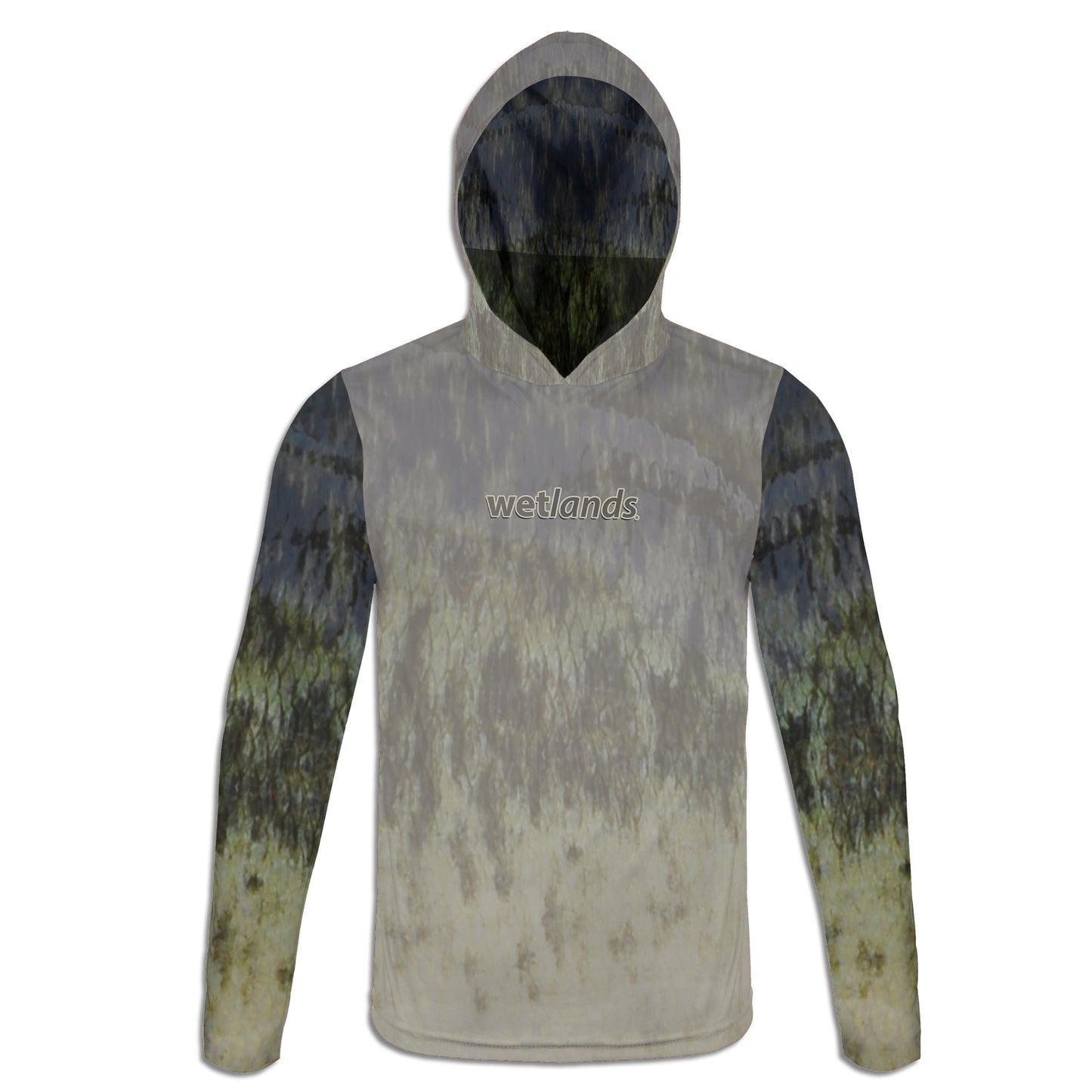 Florida Largemouth - Unisex Long Sleeve Sun Proof Performance Fishing Top with built in Hoodie and Gaiter (short sleeve option also available)