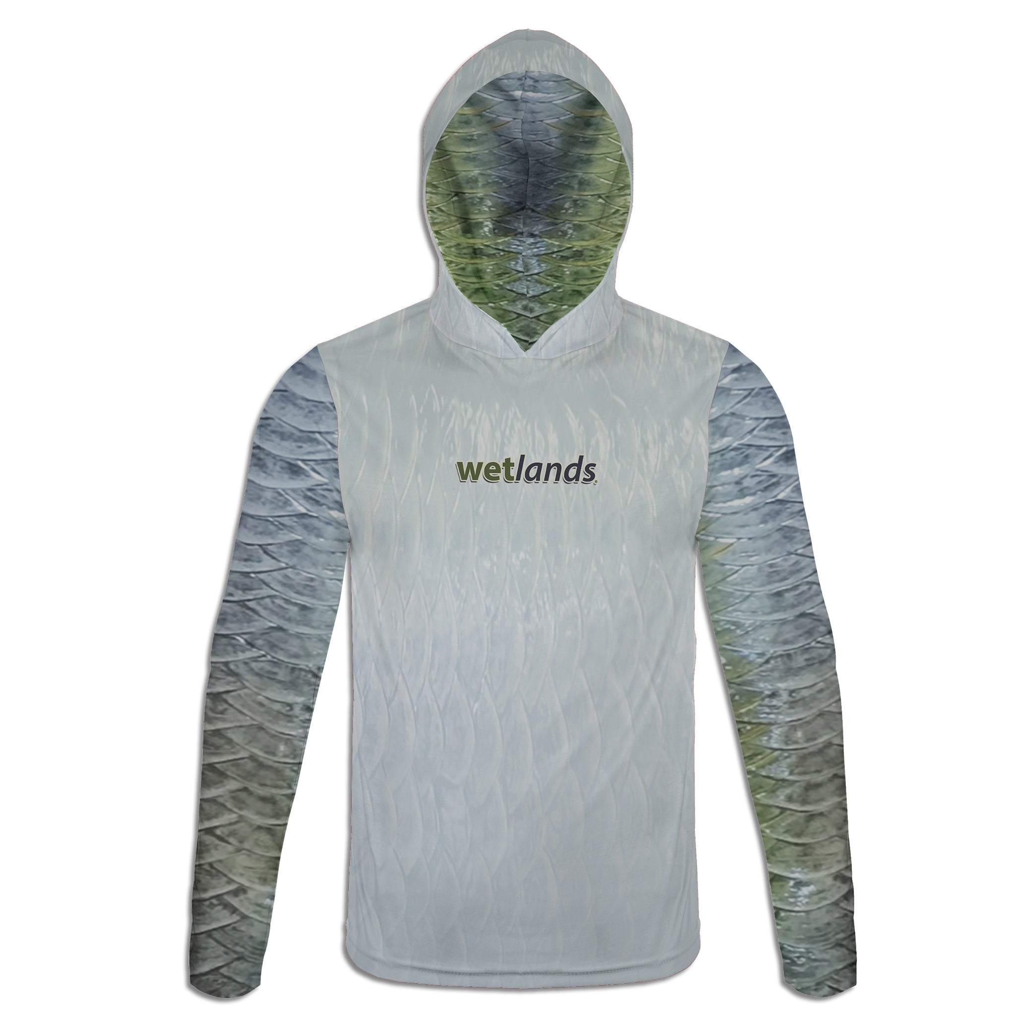 Tarpon and Fly - Unisex Long Sleeve Sun Proof Performance Fishing Top with built in Hoodie and Gaiter (short sleeve option also available)