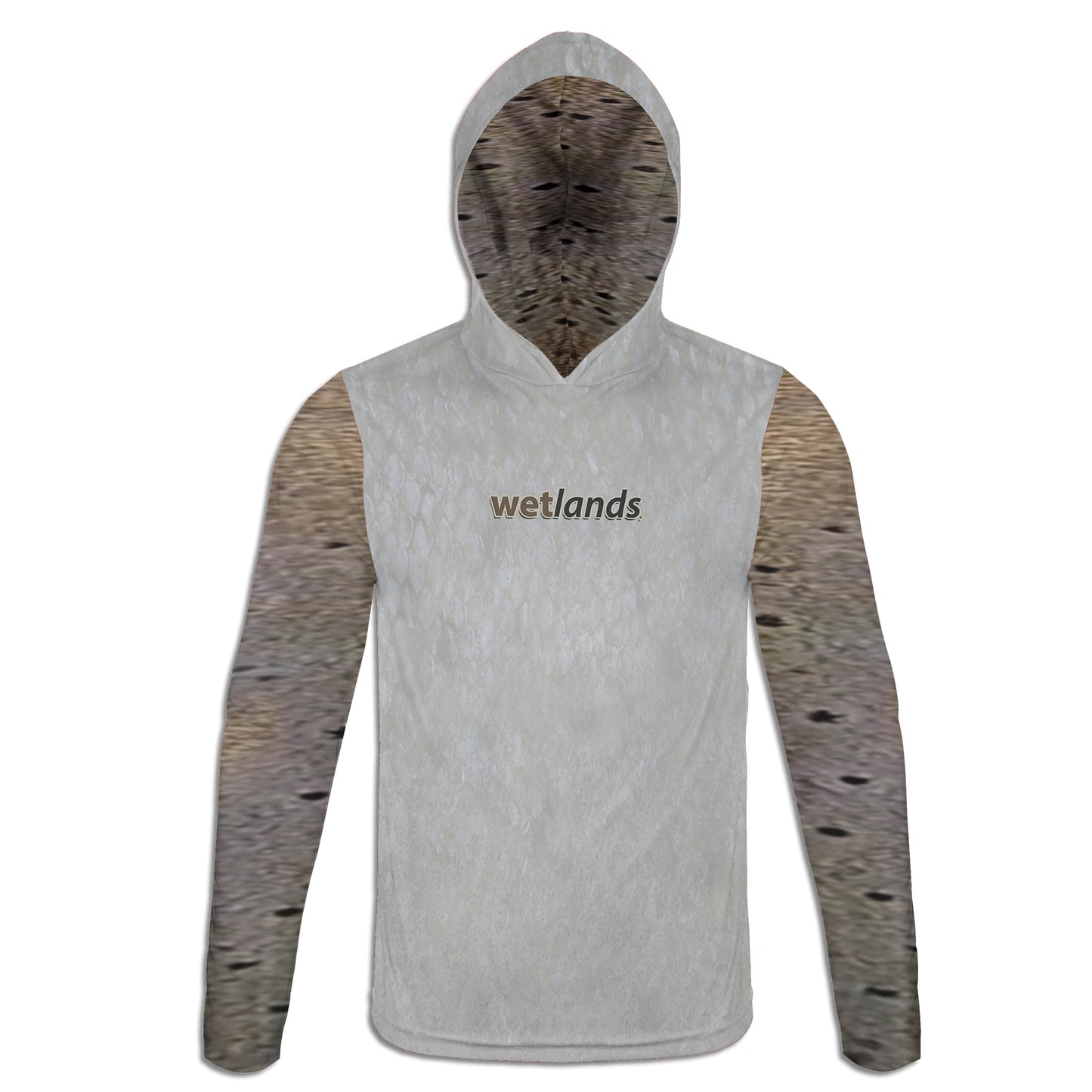 Gator Trout - Unisex Long Sleeve Sun Proof Performance Fishing Top with built in Hoodie and Gaiter (short sleeve option also available)