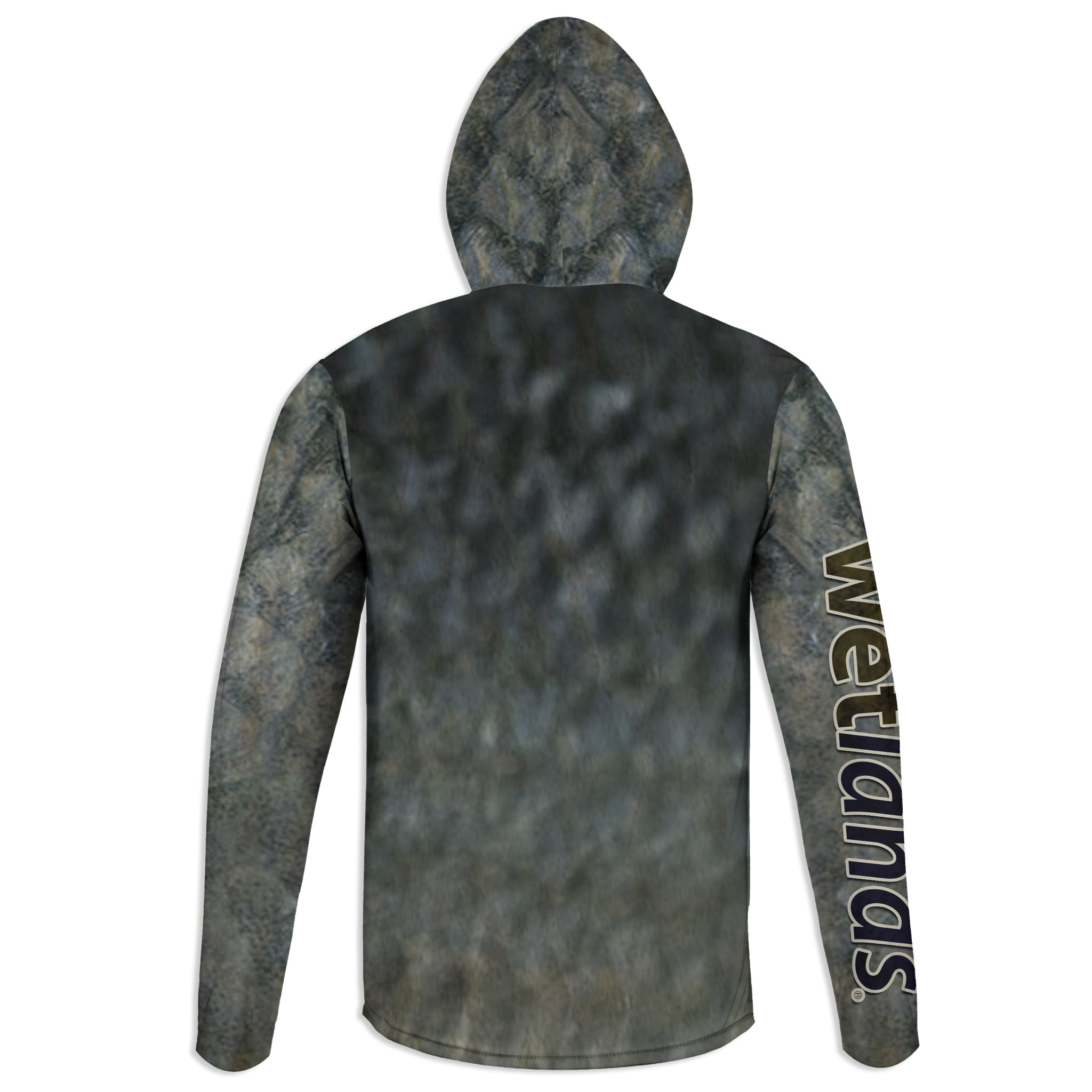 Dark Scale - Unisex Long Sleeve Sun Proof Performance Fishing Top with built in Hoodie and Gaiter (short sleeve option also available)