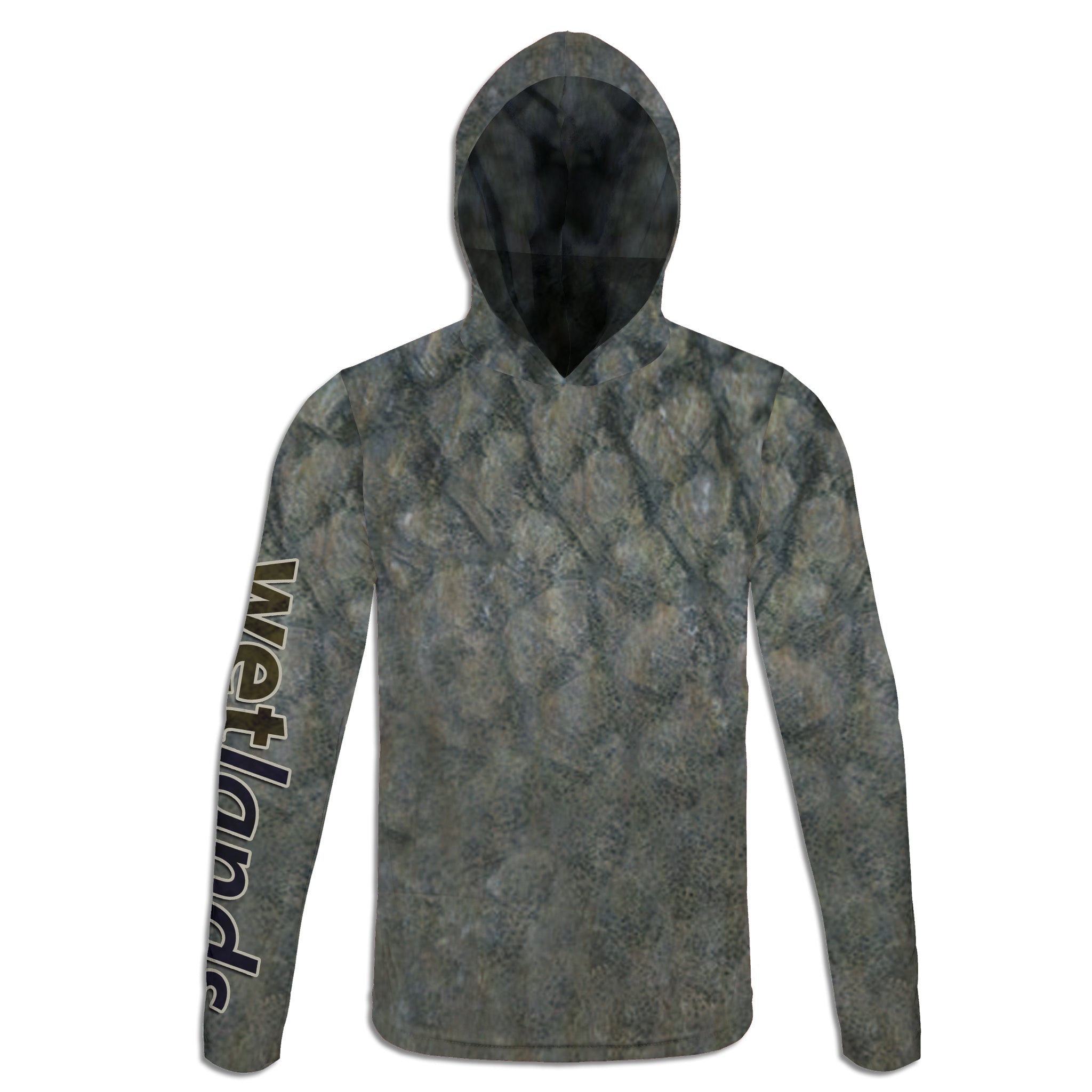 Dark Scale - Unisex Long Sleeve Sun Proof Performance Fishing Top with built in Hoodie and Gaiter (short sleeve option also available)