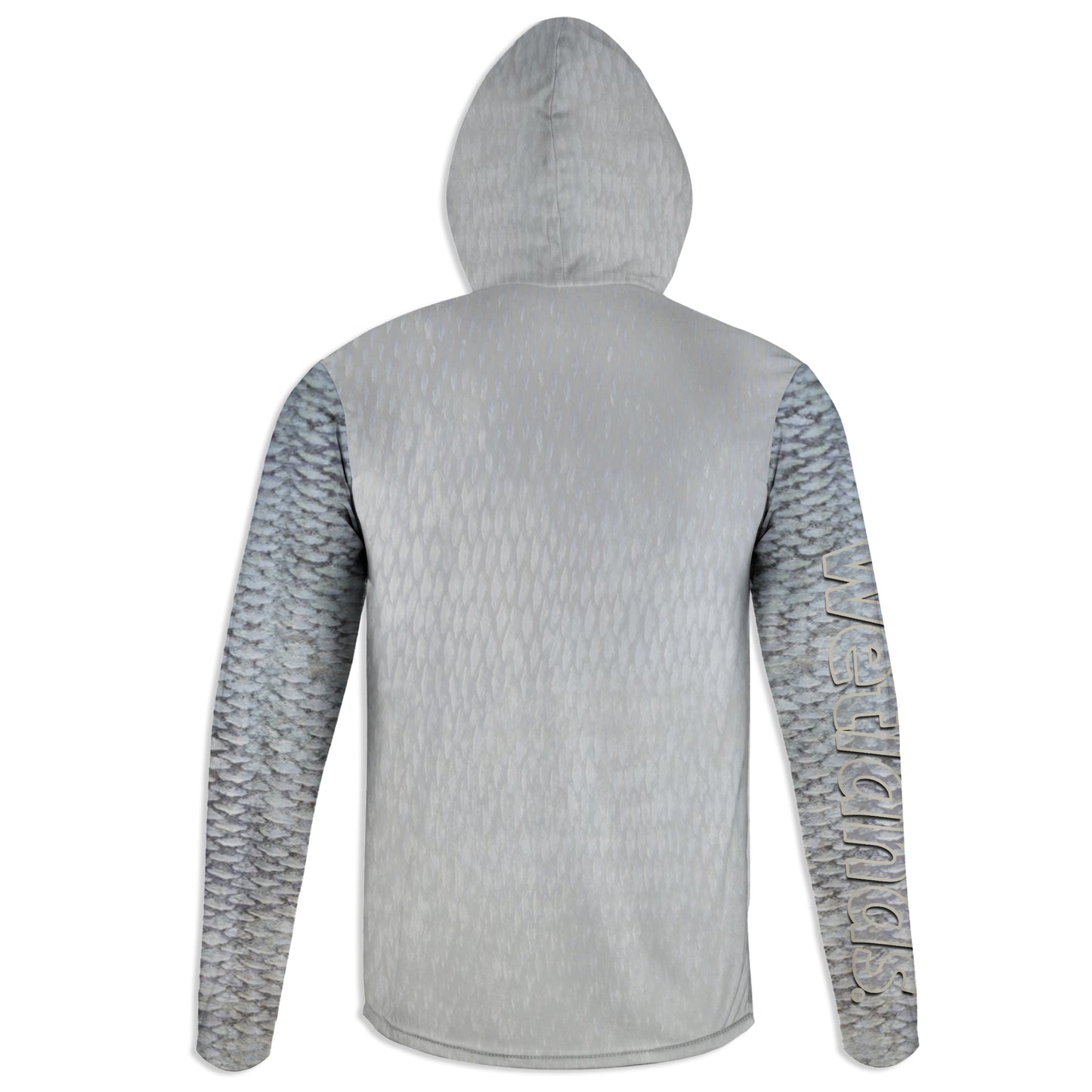 Winter Scale - Unisex Long Sleeve Sun Proof Performance Fishing Top with built in Hoodie and Gaiter (short sleeve option also available)