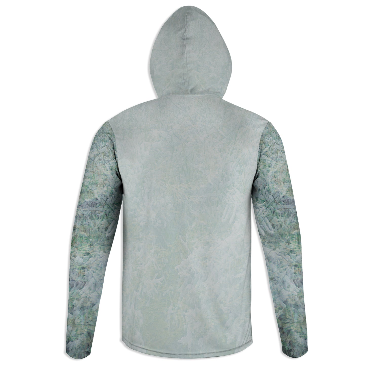 Winter Frost - Unisex Long Sleeve Sun Proof Performance Fishing Top with built in Hoodie and Gaiter (short sleeve option also available)