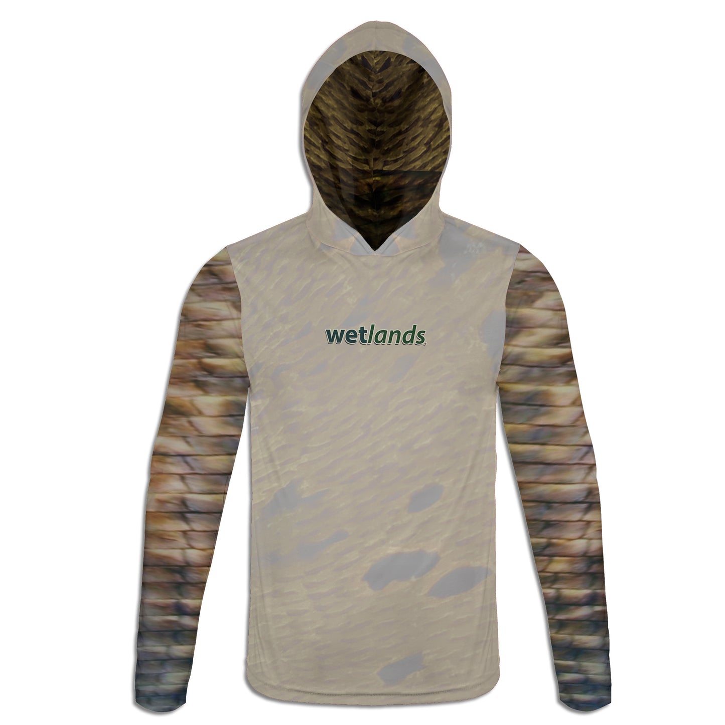 Peacock & Gar - Unisex Long Sleeve Sun Proof Performance Fishing Top with built in Hoodie and Gaiter (short sleeve option also available)