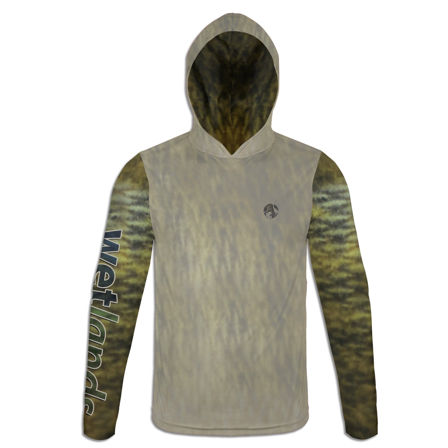 Bluegill and Worm - Unisex Long Sleeve Sun Proof Performance Fishing Top with built in Hoodie and Gaiter (short sleeve option also available)
