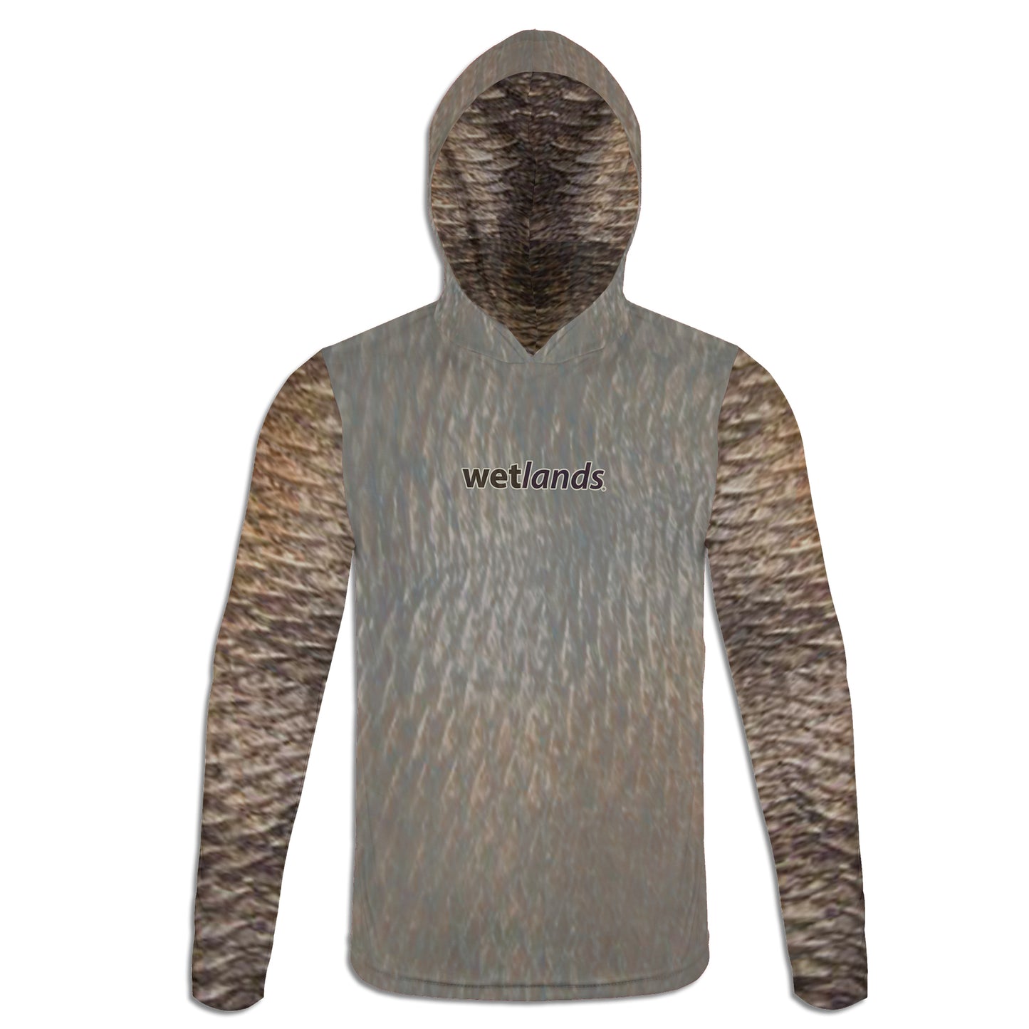 Dock Drum - Unisex Long Sleeve Sun Proof Performance Fishing Top with built in Hoodie and Gaiter (short sleeve option also available)