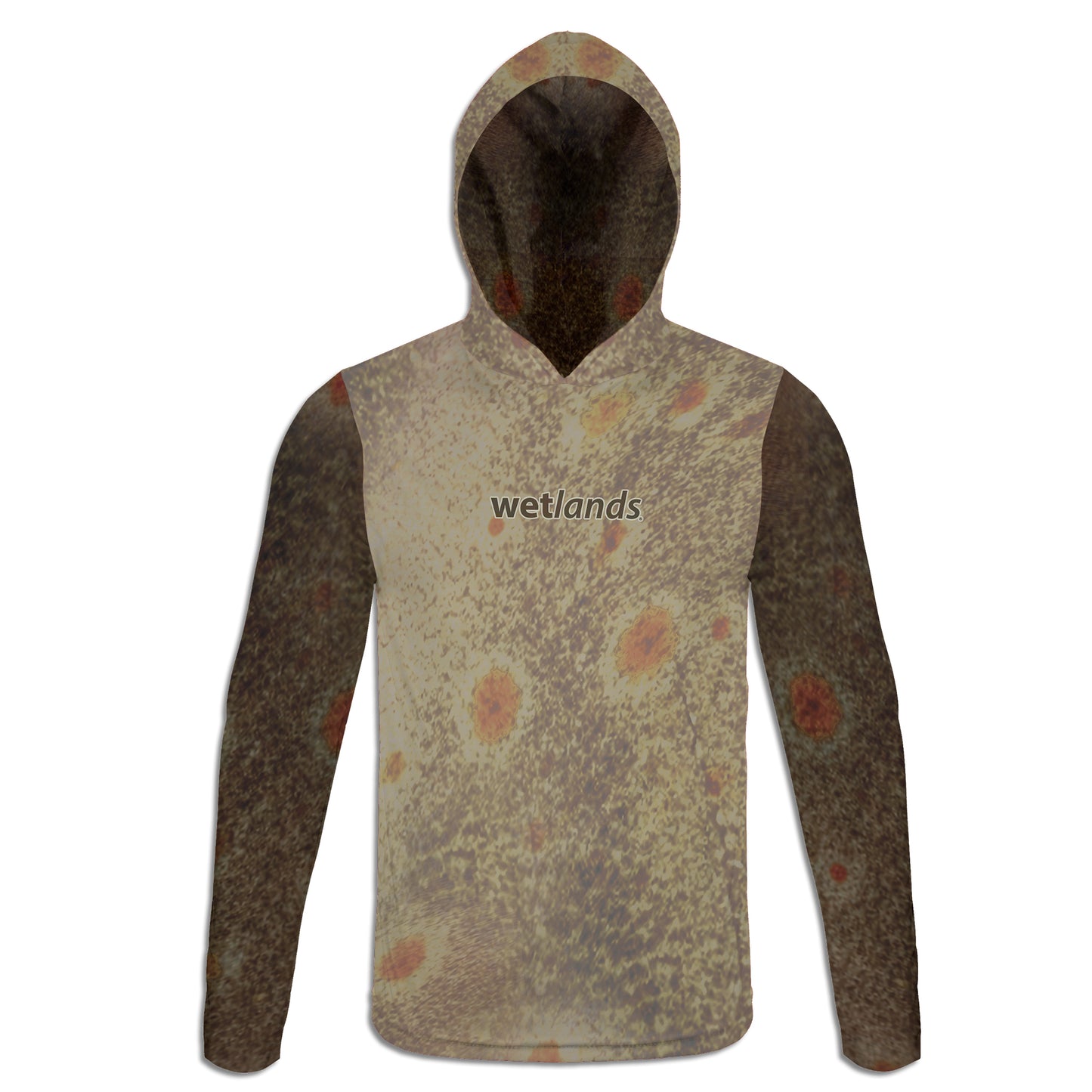 European Plaice - Unisex Long Sleeve Sun Proof Performance Fishing Top with built in Hoodie and Gaiter (short sleeve option also available)
