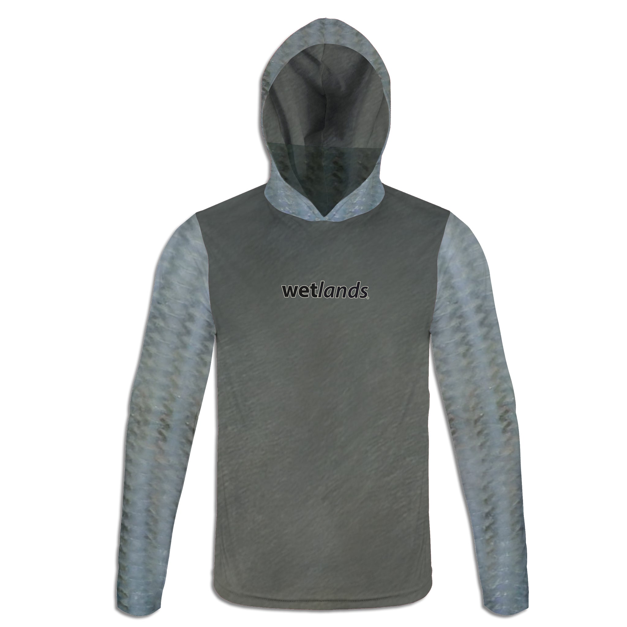 Permit and Bonefish - Unisex Long Sleeve Sun Proof Performance Fishing Top with built in Hoodie and Gaiter (short sleeve option also available)