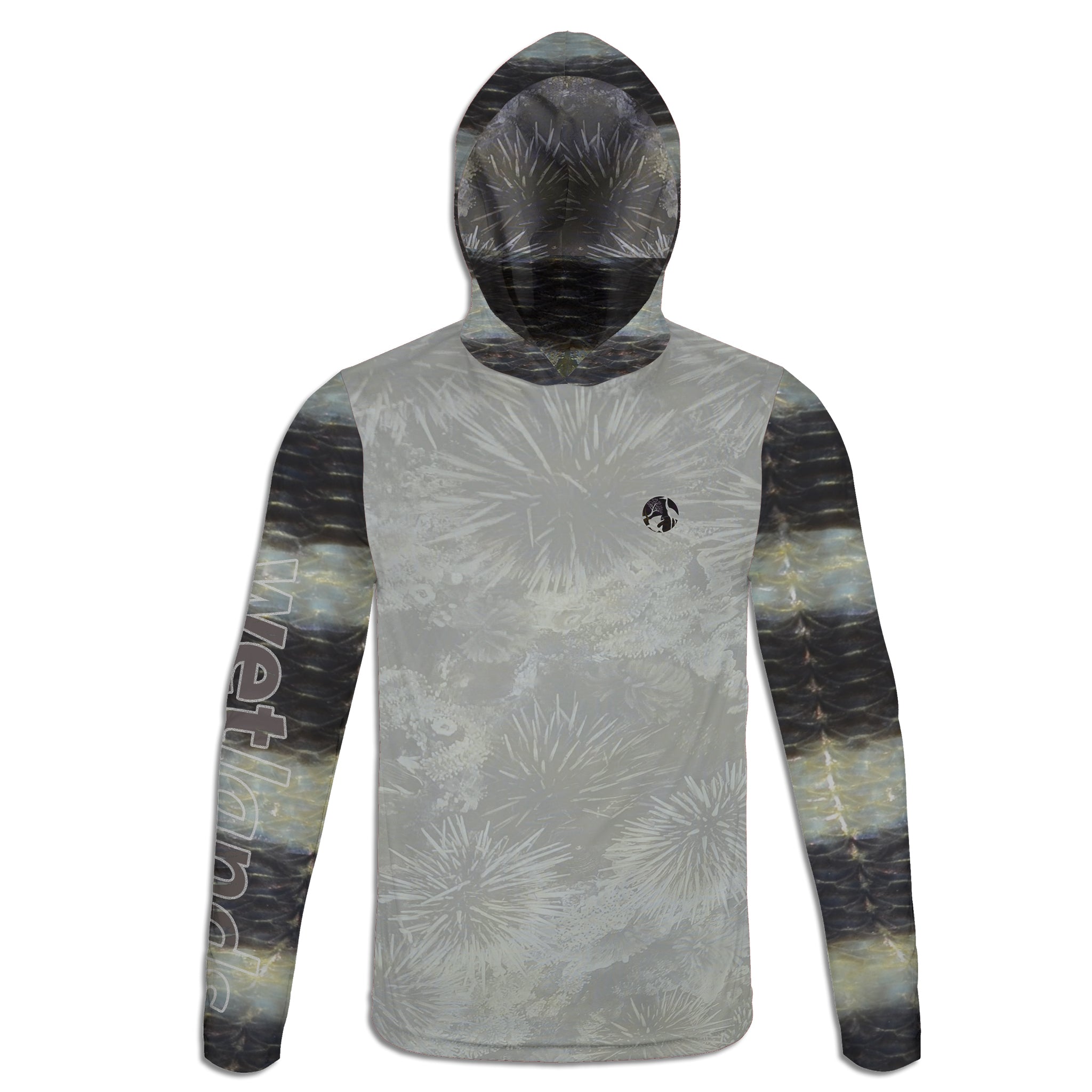 Sheepshead and Urchins - Unisex Long Sleeve Sun Proof Performance Fishing Top with built in Hoodie and Gaiter (short sleeve option also available)