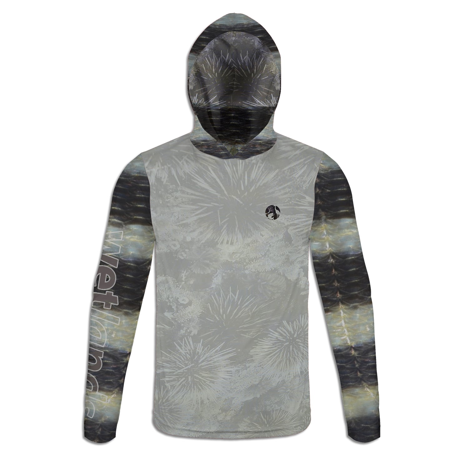 Sheepshead and Urchins - Unisex Long Sleeve Sun Proof Performance Fishing Top with built in Hoodie and Gaiter (short sleeve option also available)