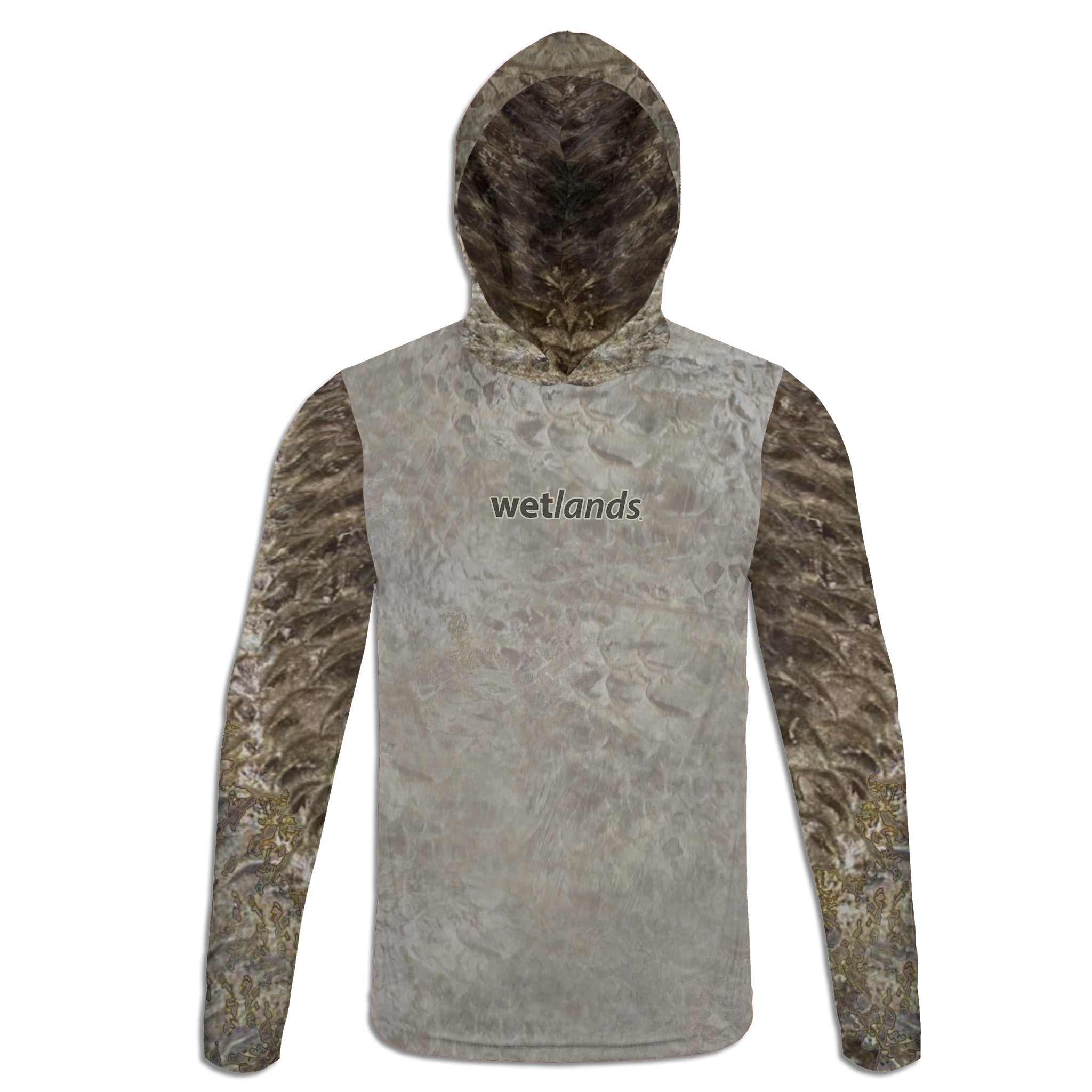 Tripletail and Crab Cage - Unisex Long Sleeve Sun Proof Performance Fishing Top with built in Hoodie and Gaiter (short sleeve option also available)