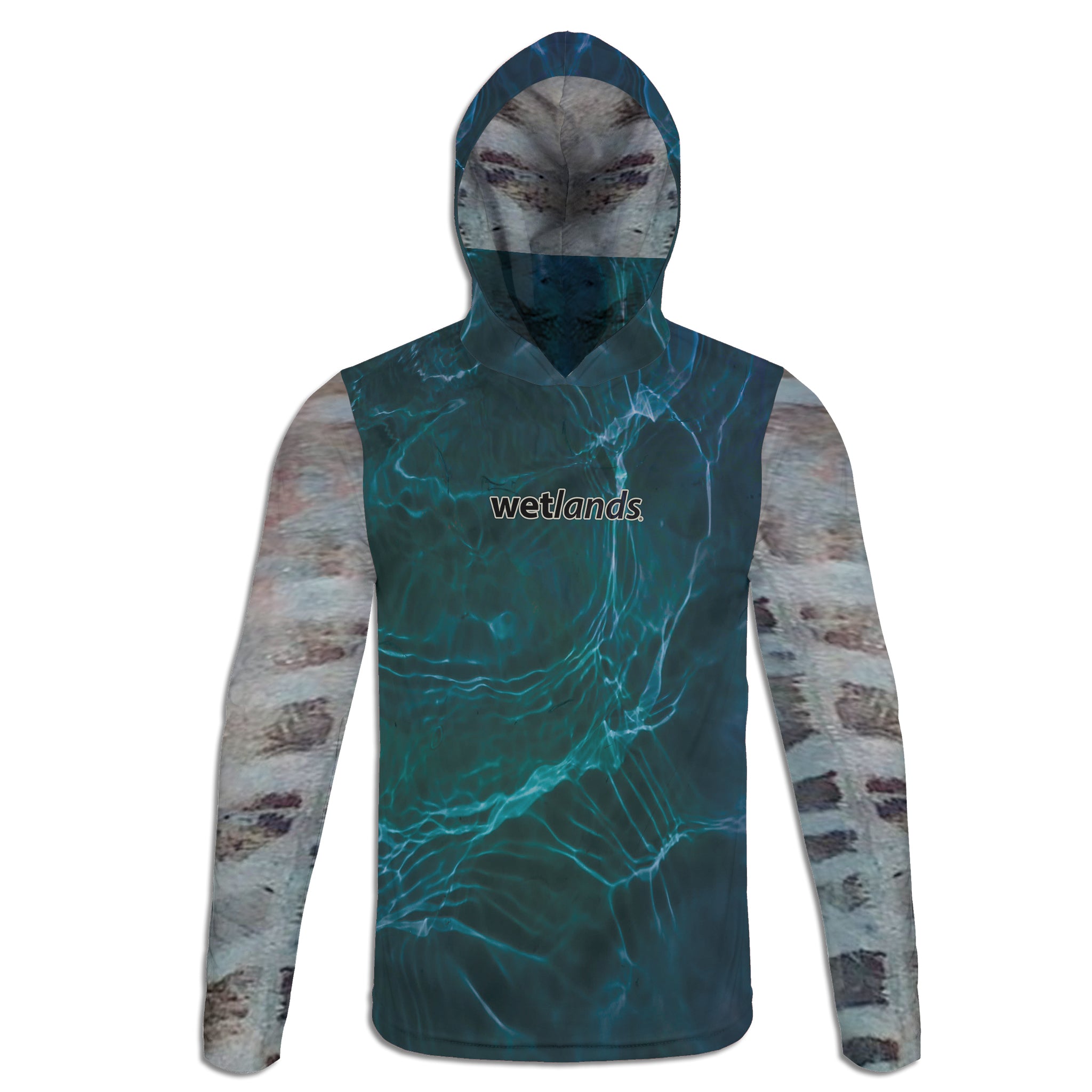 Wahoo and Cobia - Unisex Long Sleeve Sun Proof Performance Fishing Top with built in Hoodie and Gaiter (short sleeve option also available)