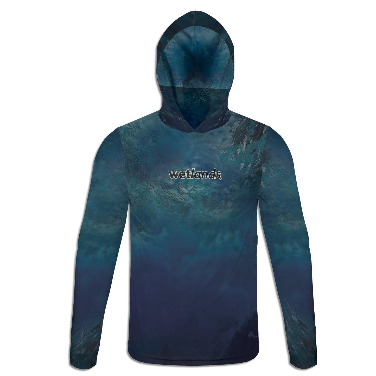 White Marlin and Tunas - Unisex Long Sleeve Sun Proof Performance Fishing Top with built in Hoodie and Gaiter (short sleeve option also available)