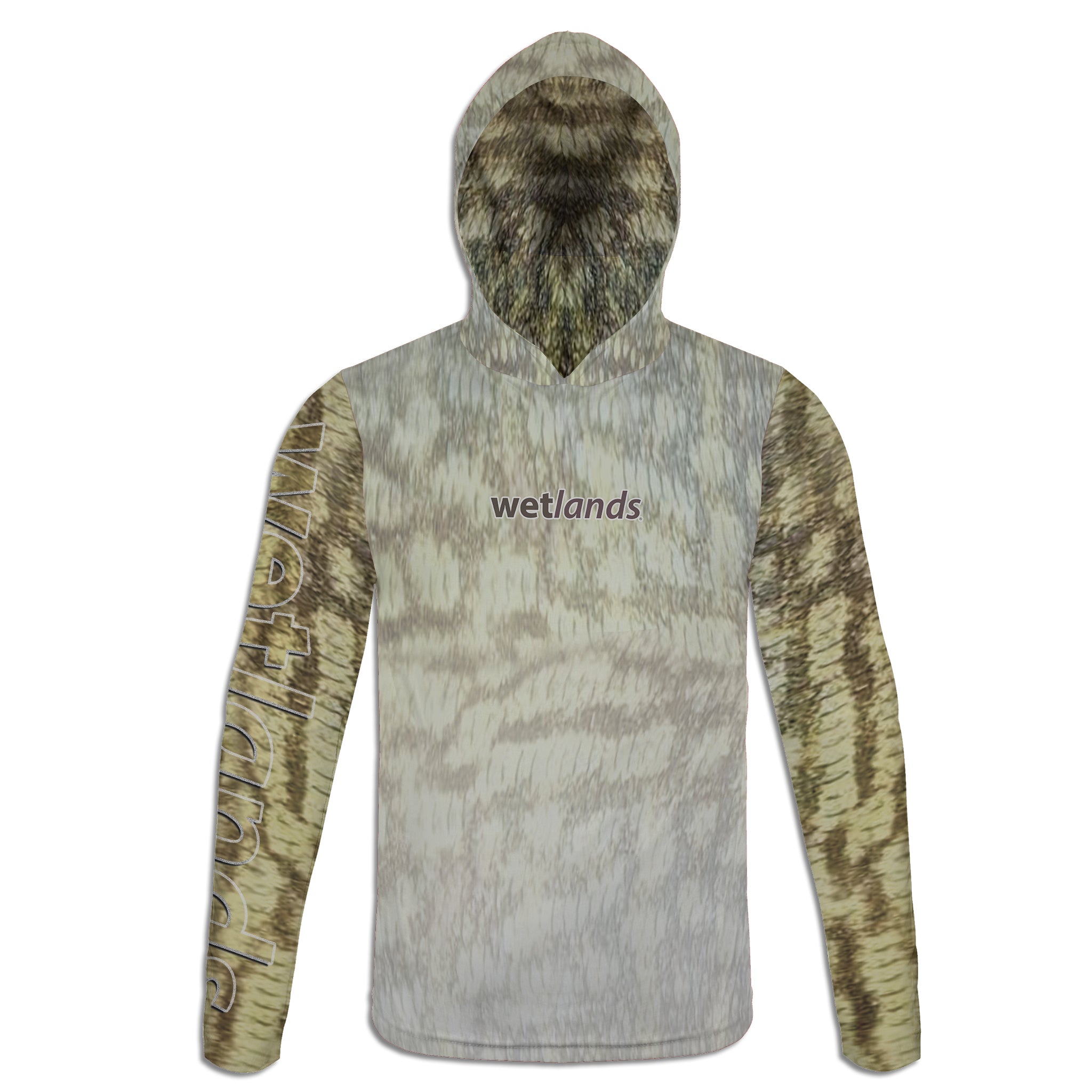 Chain Pickerel - Unisex Long Sleeve Sun Proof Performance Fishing Top with built in Hoodie and Gaiter (short sleeve option also available)