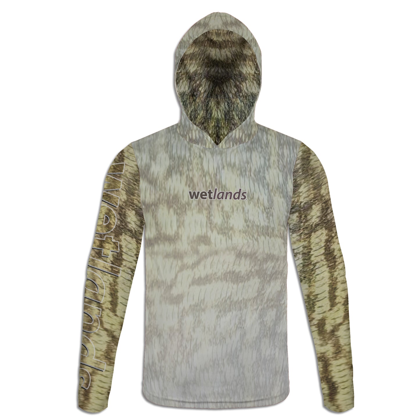 Chain Pickerel - Unisex Long Sleeve Sun Proof Performance Fishing Top with built in Hoodie and Gaiter (short sleeve option also available)
