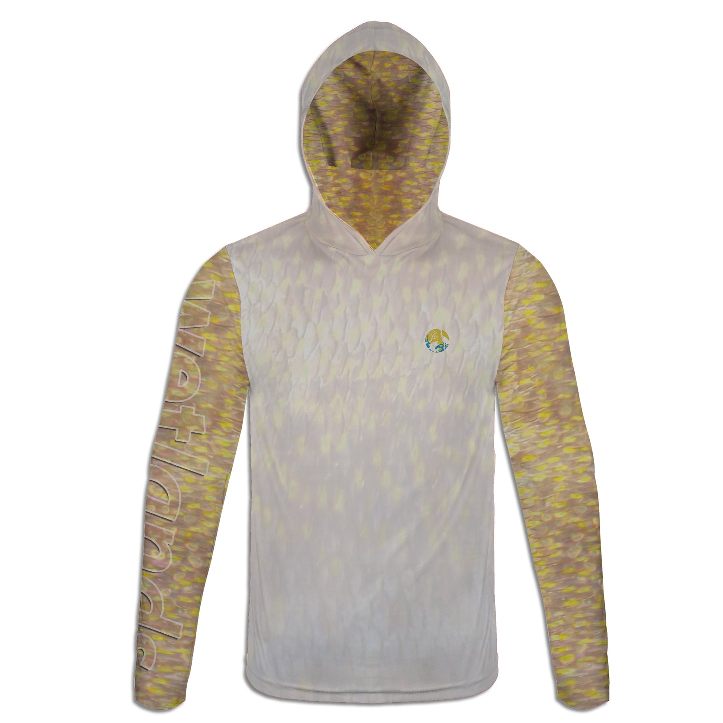 Golden Tilefish - Unisex Long Sleeve Sun Proof Performance Fishing Top with built in Hoodie and Gaiter (short sleeve option also available)