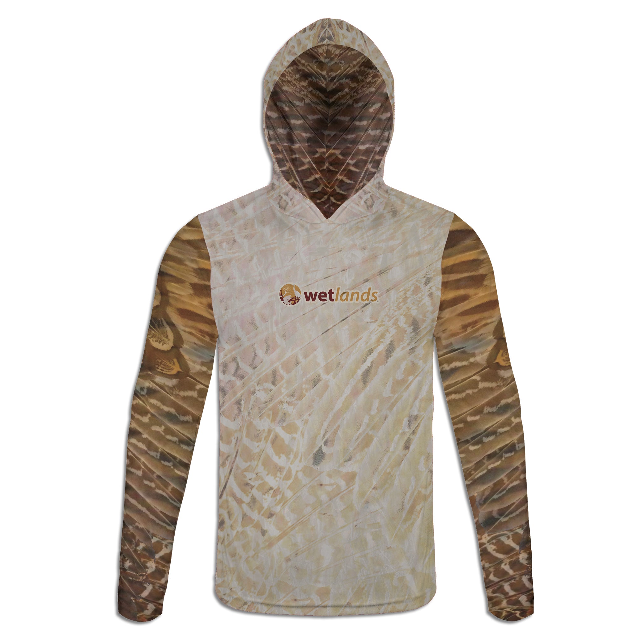 Ringed Neck Pheasant - Unisex Long Sleeve Sun Proof Performance Fishing Top with built in Hoodie (short sleeve option also available)