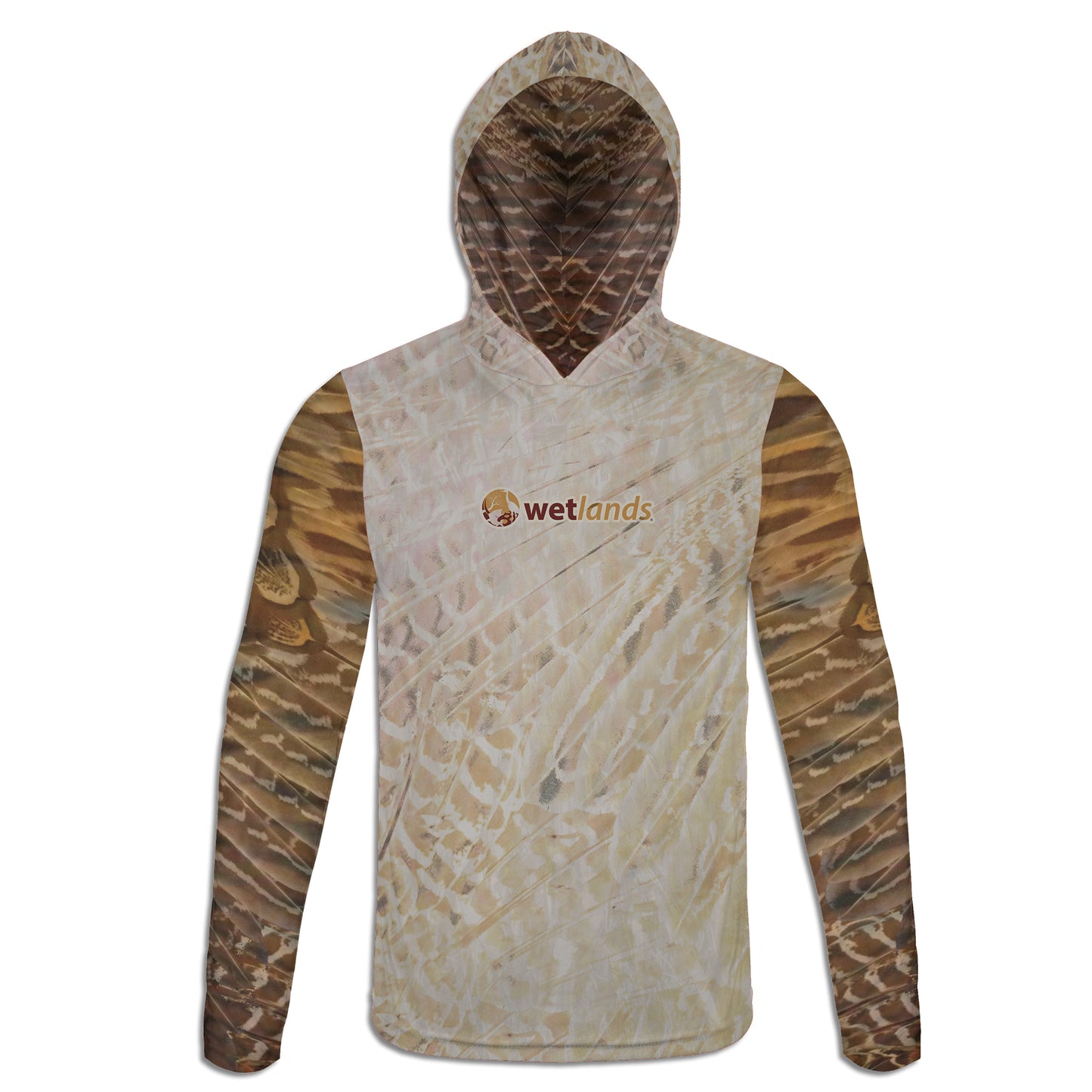 Ringed Neck Pheasant - Unisex Long Sleeve Sun Proof Performance Fishing Top with built in Hoodie (short sleeve option also available)