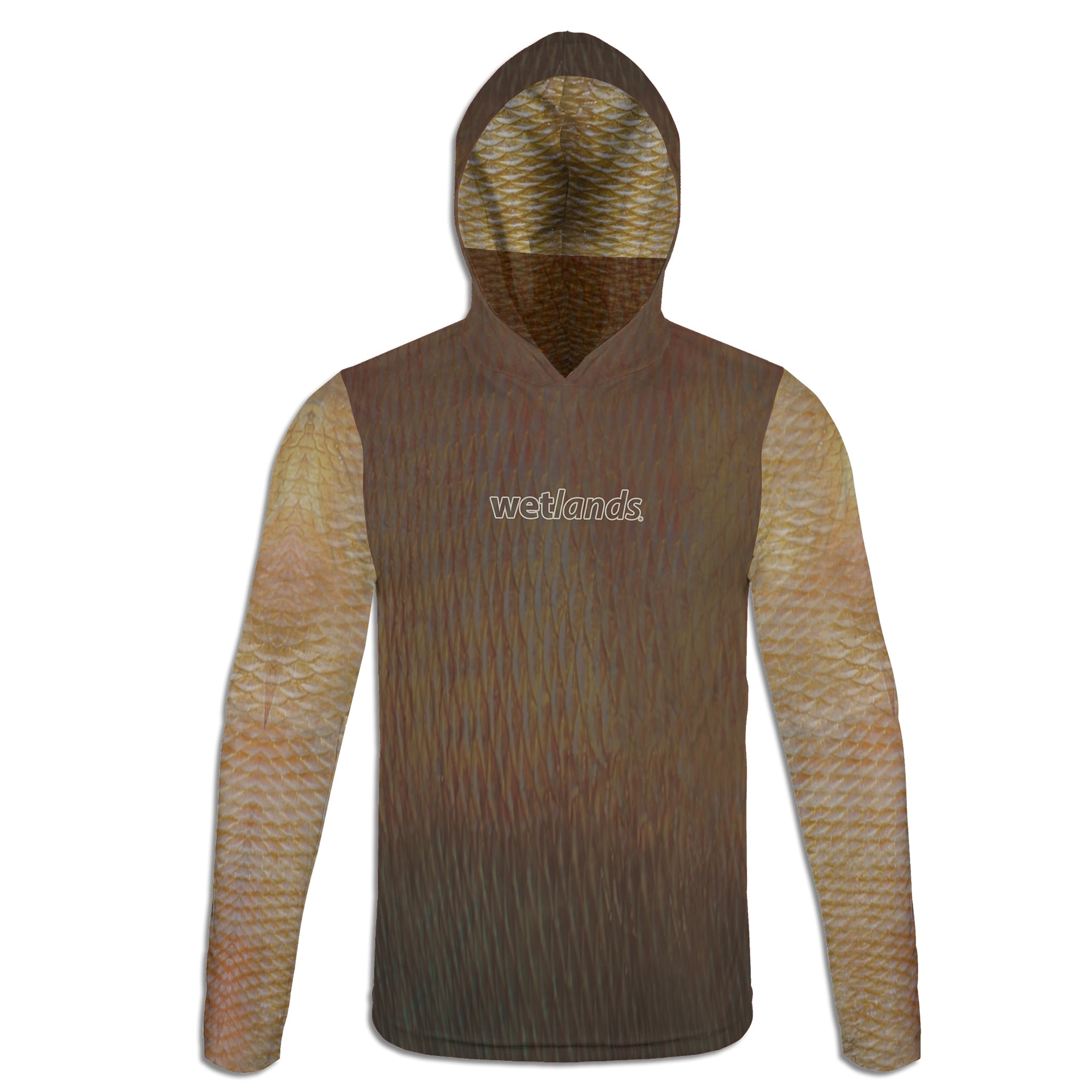 Mutton Snapper - Unisex Long Sleeve Sun Proof Performance Fishing Top with built in Hoodie and Gaiter (short sleeve option also available)