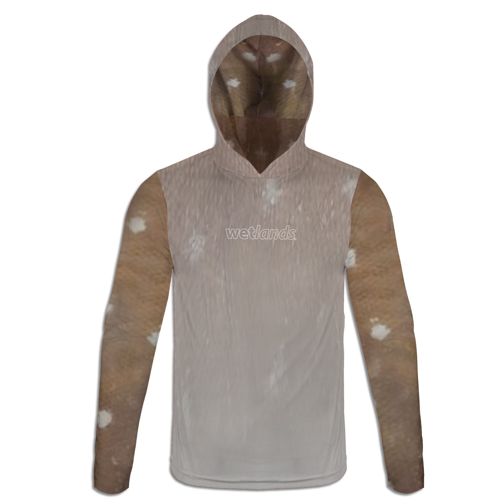 Snowy Grouper - Unisex Long Sleeve Sun Proof Performance Fishing Top with built in Hoodie and Gaiter (short sleeve option also available)