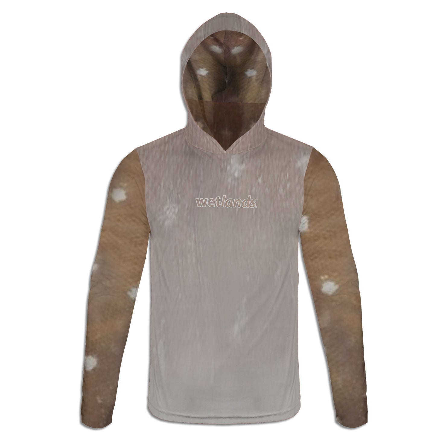 Snowy Grouper - Unisex Long Sleeve Sun Proof Performance Fishing Top with built in Hoodie and Gaiter (short sleeve option also available)