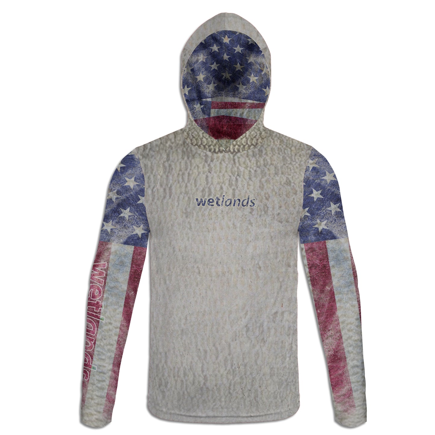 American Bass - Unisex Long Sleeve Sun Proof Performance Fishing Top with built in Hoodie and Gaiter (short sleeve option also available)