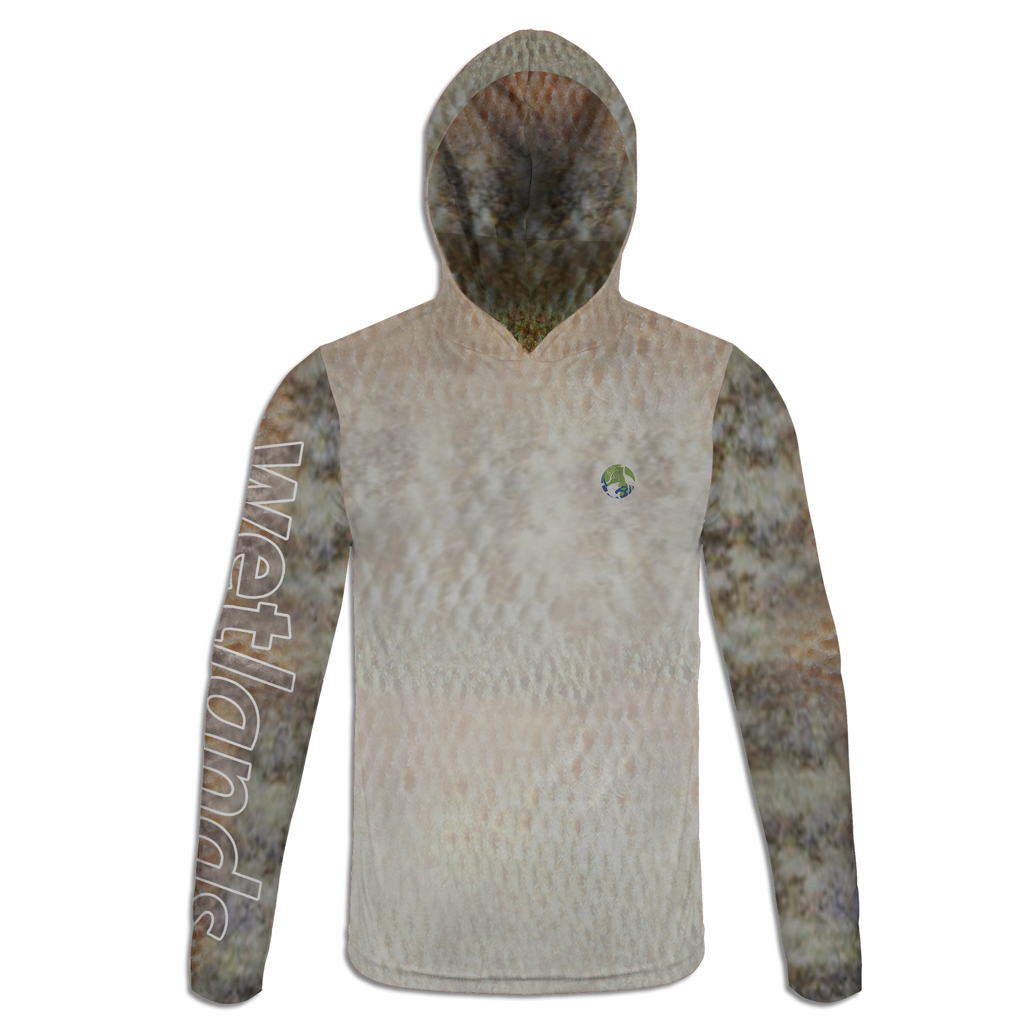 Bluegill and Redbreast- Unisex Long Sleeve Sun Proof Performance Fishing Top with built in Hoodie and Gaiter (short sleeve option also available)