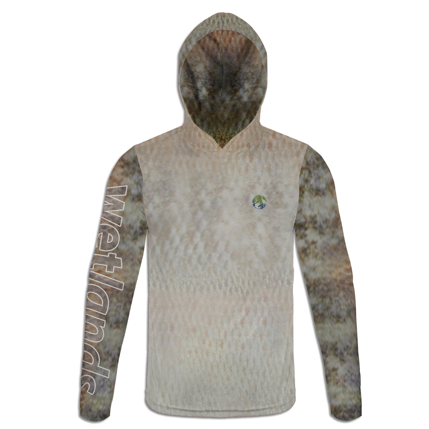 Bluegill and Redbreast- Unisex Long Sleeve Sun Proof Performance Fishing Top with built in Hoodie and Gaiter (short sleeve option also available)