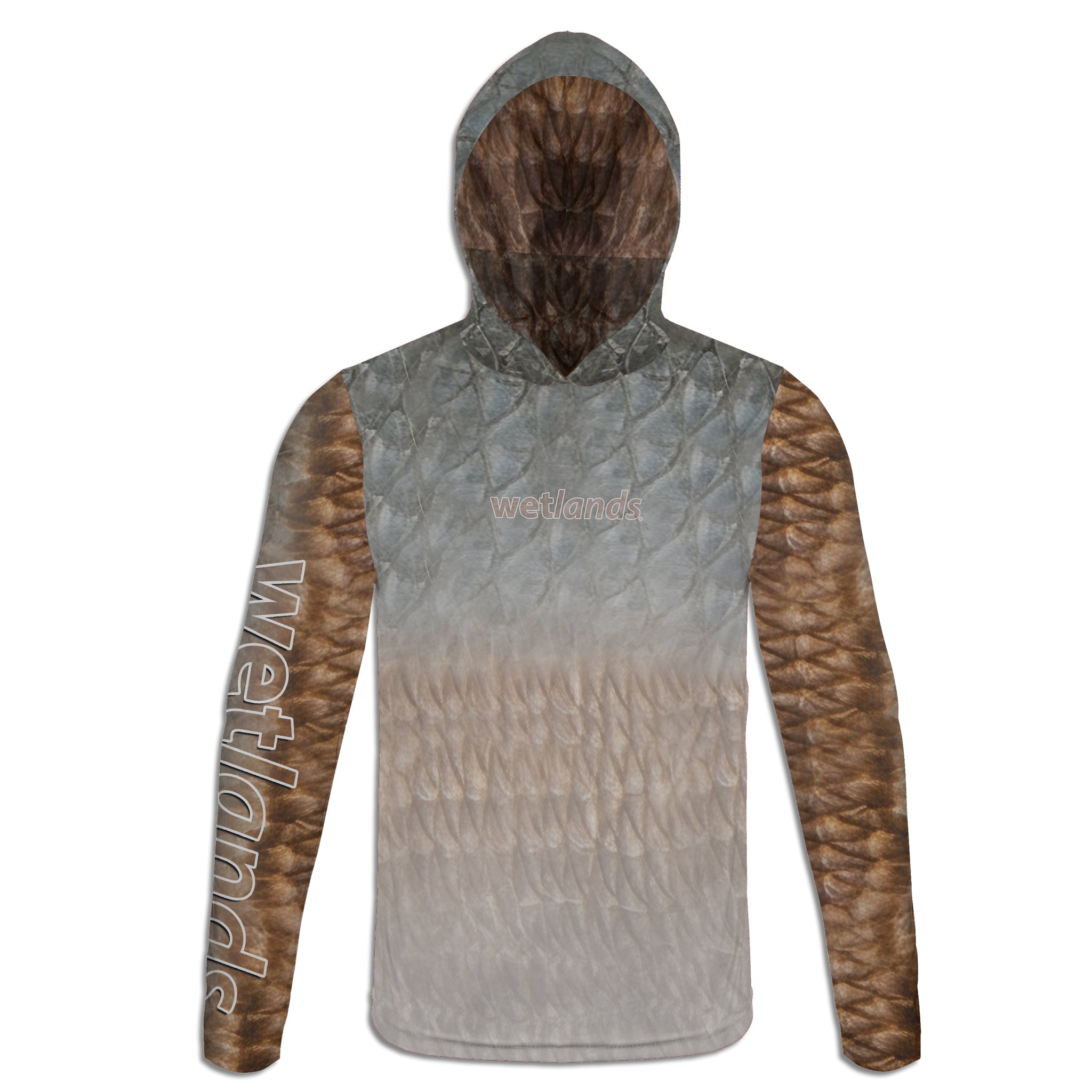 Tarpon and Redfish - Unisex Long Sleeve Sun Proof Performance Fishing Top with built in Hoodie and Gaiter (short sleeve option also available)