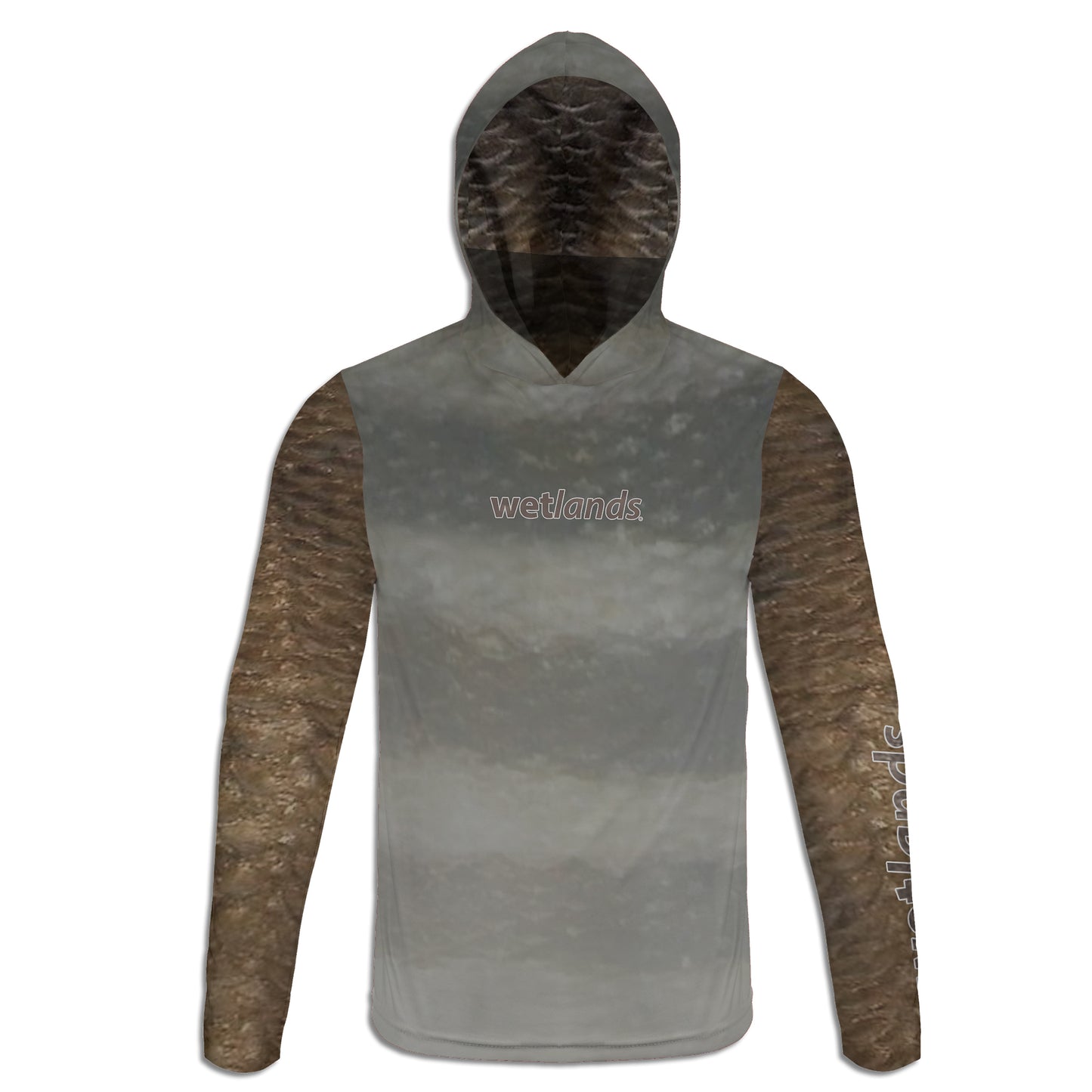Black Drum and Sheepshead - Unisex Long Sleeve Sun Proof Performance Fishing Top with built in Hoodie and Gaiter (short sleeve option also available)
