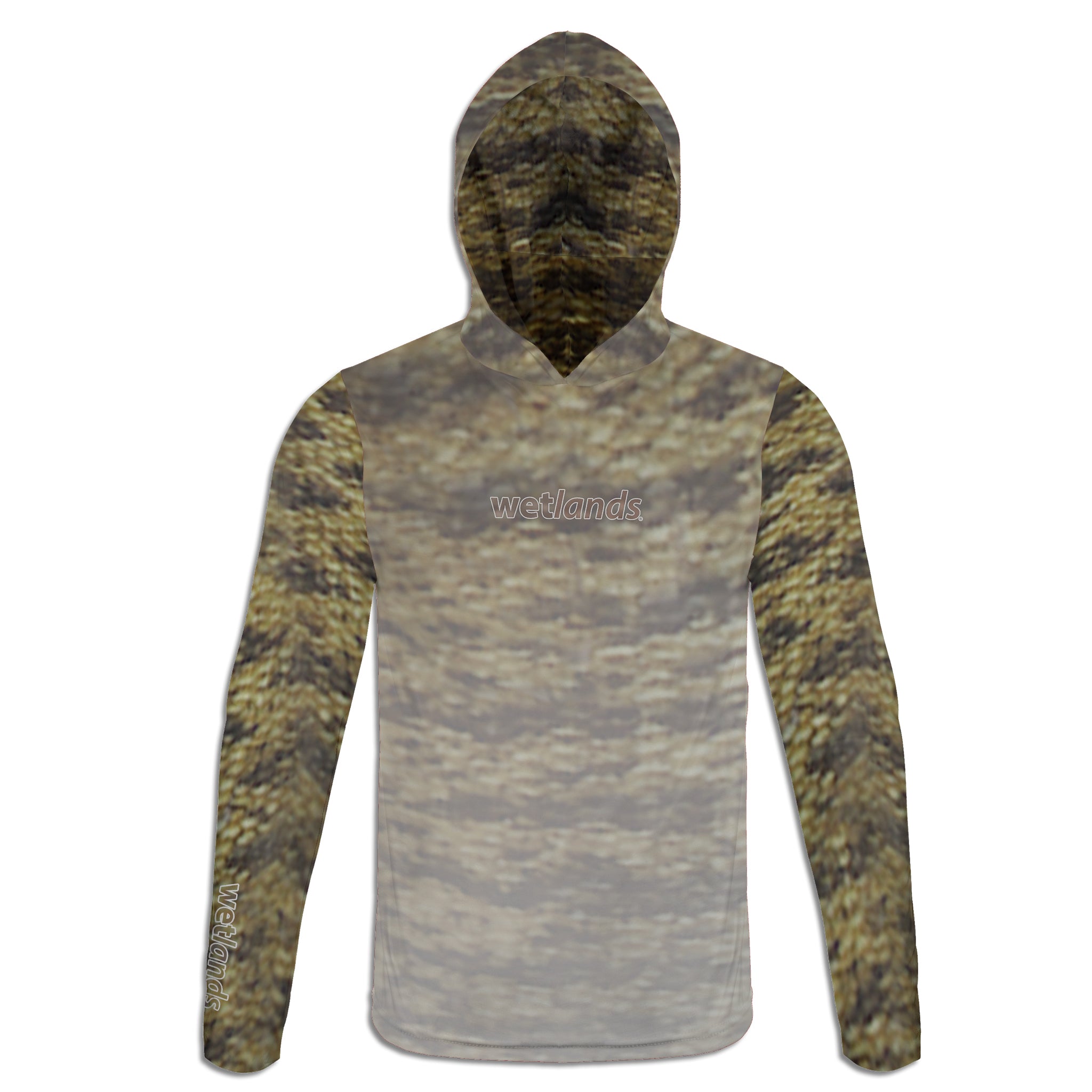 Smallmouth and Worm - Unisex Long Sleeve Sun Proof Performance Fishing Top with built in Hoodie and Gaiter (short sleeve option also available)